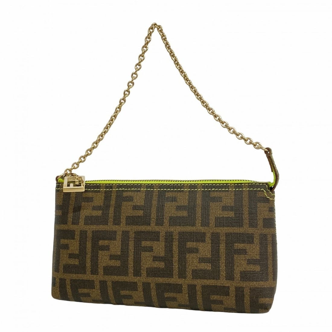 Fendi Bag/Pouch Zucca Brown Green Champagne Women's: --- Catalog ---Category: SizeSize (HxWxD): 10.5cm x 20cm x 4.5cm / 4.13'' x 7.87'' x 1.77''Category: DesignType: PouchColor: Brown, GreenGender: WomenMaterial: PVC Hardware Color: Champagne goldCatego