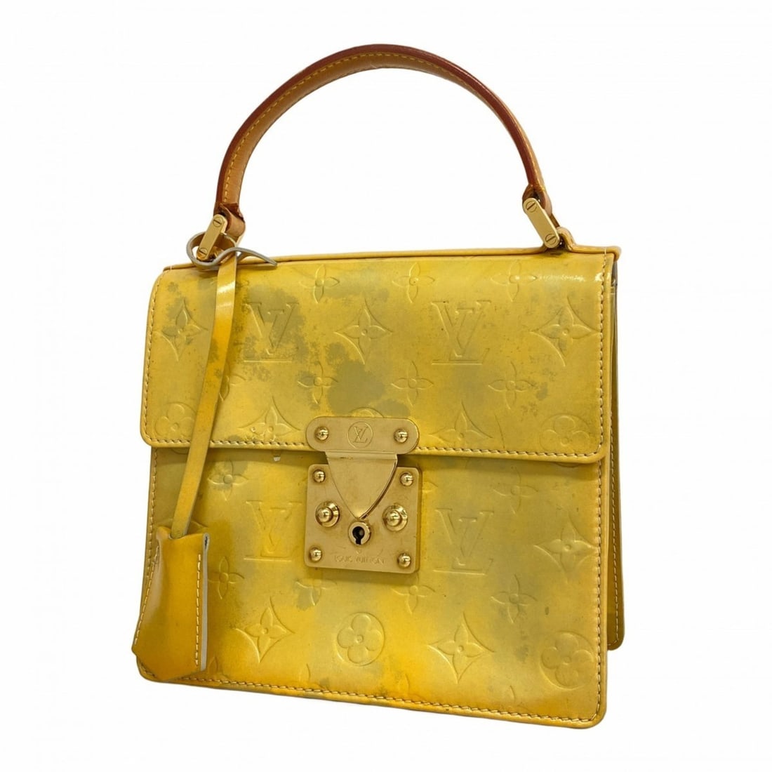 Louis Vuitton Vernis Spring Street Handbag M91029 Green Women's: --- Catalog ---Category: SizeSize (HxWxD): 17cm x 19cm x 8.5cm / 6.69'' x 7.48'' x 3.34''Category: DesignType: HandbagColor: GrisGender: WomenCategory: GeneralMPN: M91029Brand: Louis Vuitton--- Item L