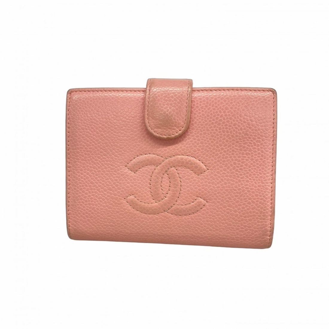 Chanel caviar skin pink wallet for women: --- Catalog ---Category: SizeSize (HxWxD): 9cm x 12cm x 1.5cm / 3.54'' x 4.72'' x 0.59''Category: DesignType: Wallet (bi-fold)Color: PinkGender: WomenMaterial: Grained Calfskin Category: GeneralBrand:
