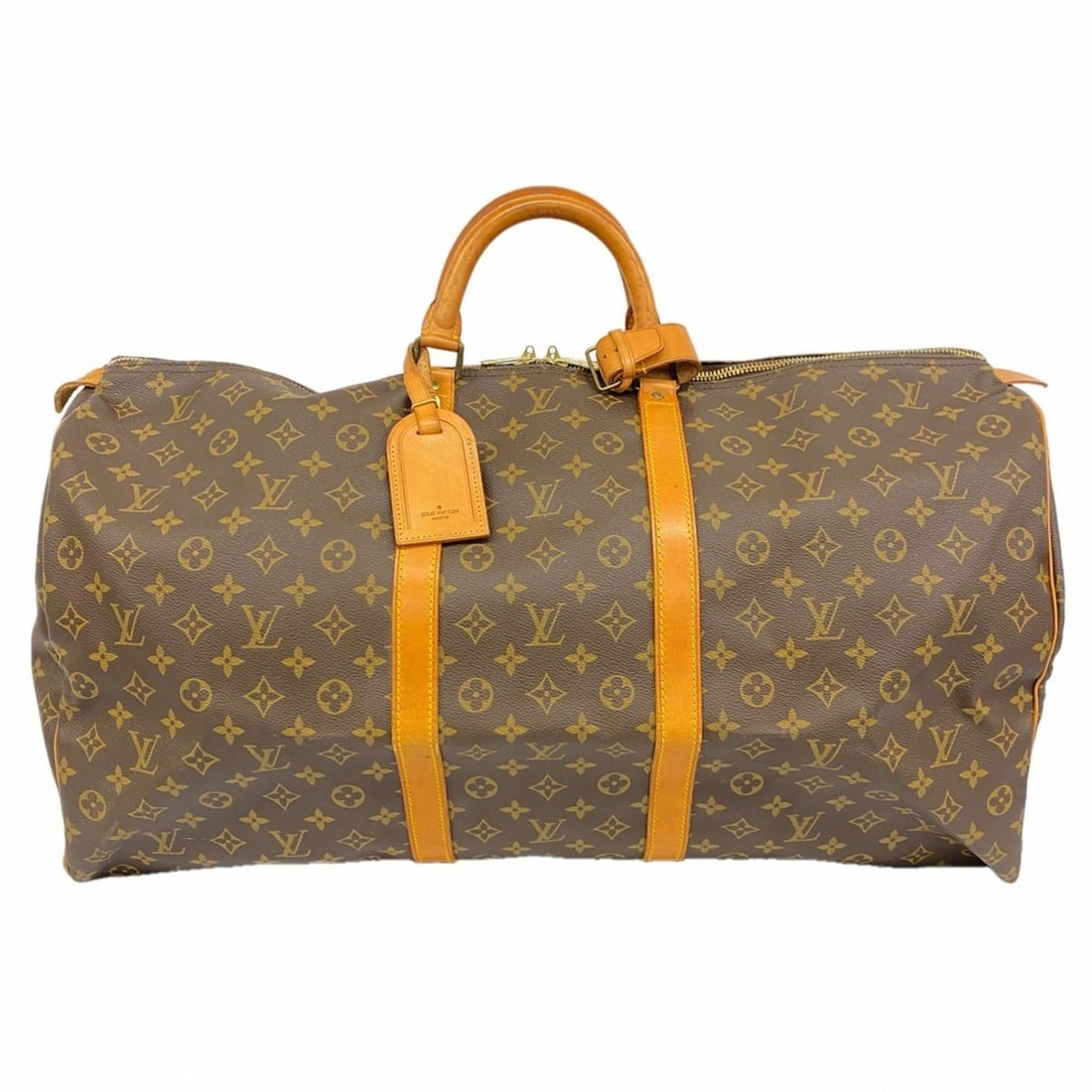 Louis Vuitton Monogram Keepall 60 Boston Bag M41422 Brown Men's/Women's: --- Catalog ---Category: SizeSize (HxWxD): 33cm x 60cm x 26cm / 12.99'' x 23.62'' x 10.23''Category: DesignType: Boston bagColor: BrownGender: Men,WomenCategory: GeneralMPN: M41422Brand: Louis Vuitton