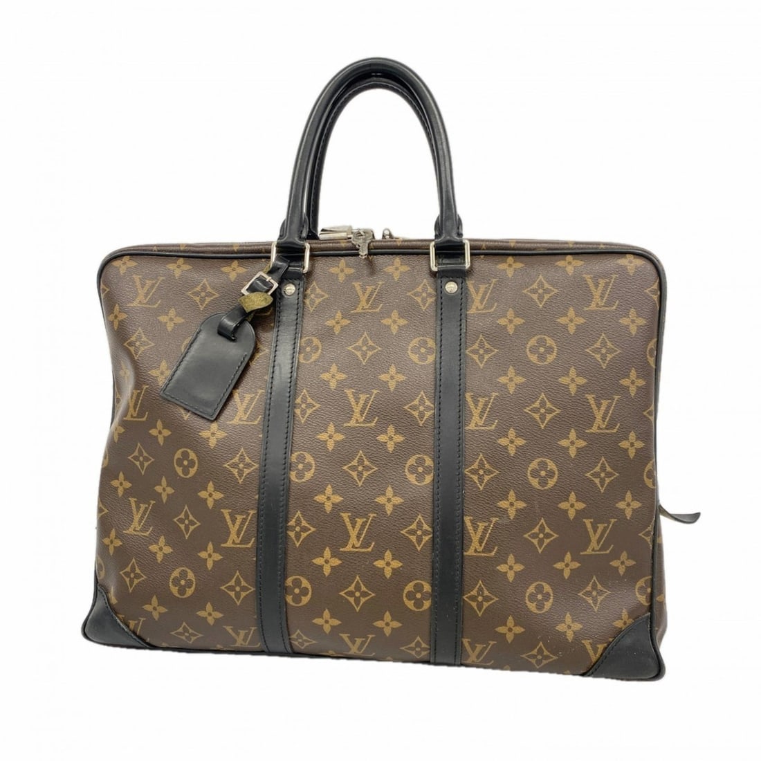 Louis Vuitton Monogram Macassar Porte-Document Voyage Bag M40225 Brown Men's (1 of 15)
