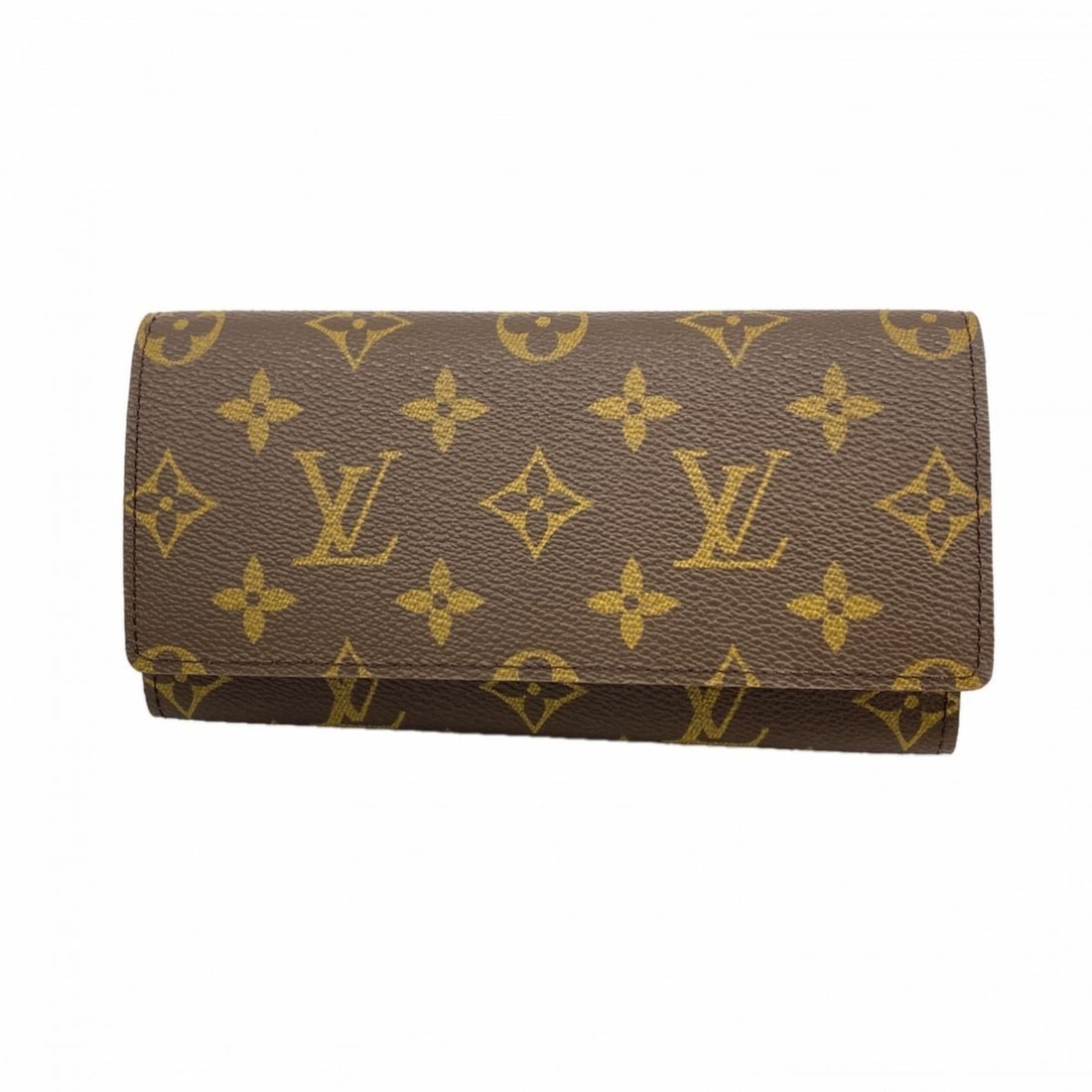 Louis Vuitton Monogram Long Wallet, Porte Yen 3 Carte Credit, M61818, Brown, Women's: --- Catalog ---Category: SizeSize (HxWxD): 9.5cm x 18cm x 1.5cm / 3.74'' x 7.08'' x 0.59''Category: DesignType: Long wallet (bi-fold)Color: BrownGender: WomenCategory: GeneralMPN: M61818Brand: Louis V