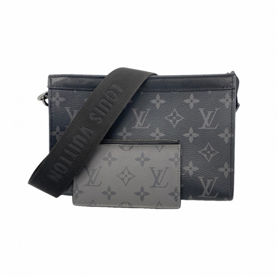 Louis Vuitton Monogram Eclipse Gaston Wearable Wallet Shoulder Bag M81124 Black Men's: --- Catalog ---Category: SizeSize (HxWxD): 14.5cm x 22cm x 5cm / 5.7'' x 8.66'' x 1.96''Category: DesignType: Shoulder bagColor: BlackGender: MenCategory: GeneralMPN: M81124Brand: Louis Vuitton--- Ite