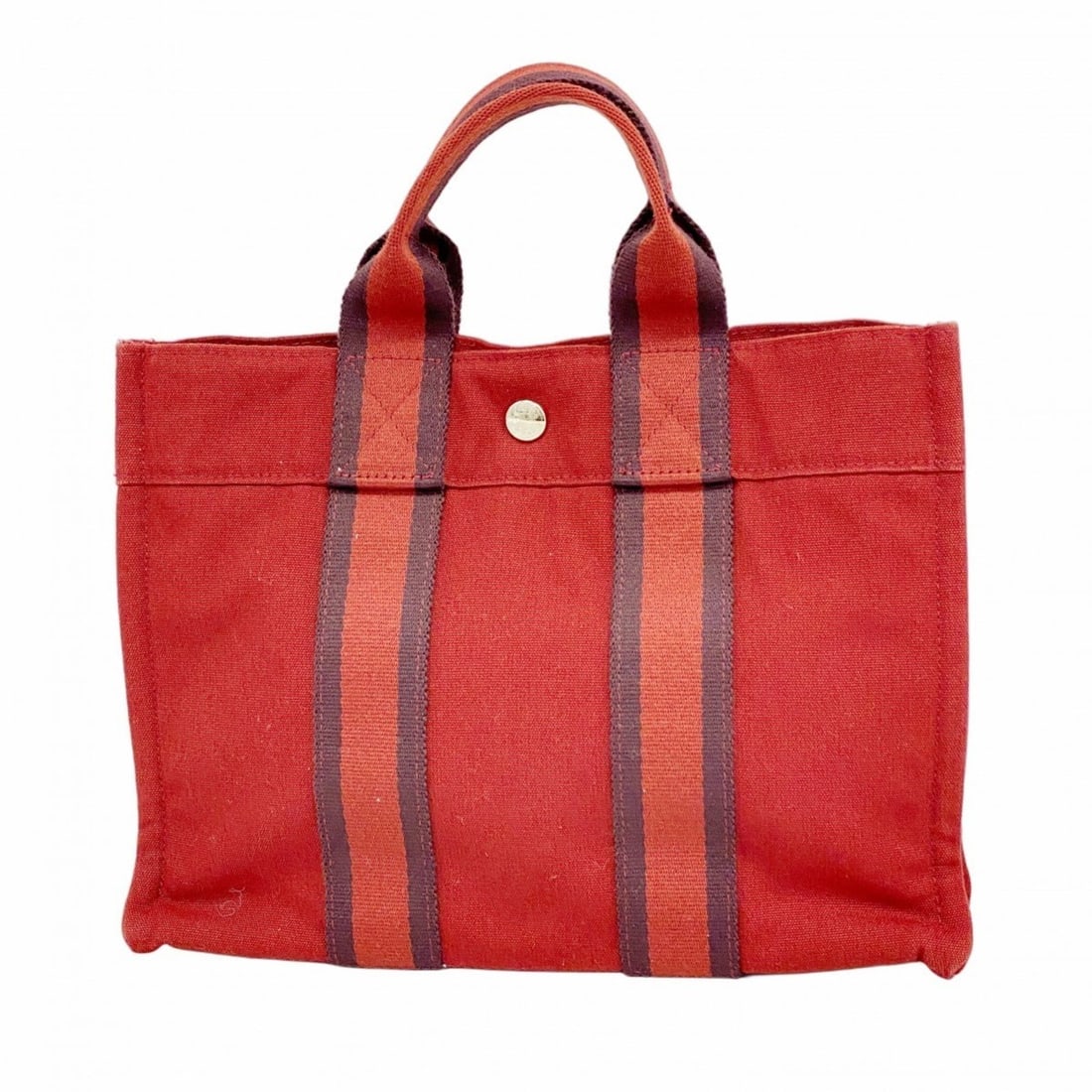 Hermes Tote Bag Foul To PM Canvas Red Women's: --- Catalog ---Category: SizeSize (HxWxD): 22cm x 30cm x 8cm / 8.66'' x 11.81'' x 3.14''Category: DesignType: Tote bagColor: Red colorGender: WomenMaterial: Canvas Hardware Color: SilverCategory: Gene