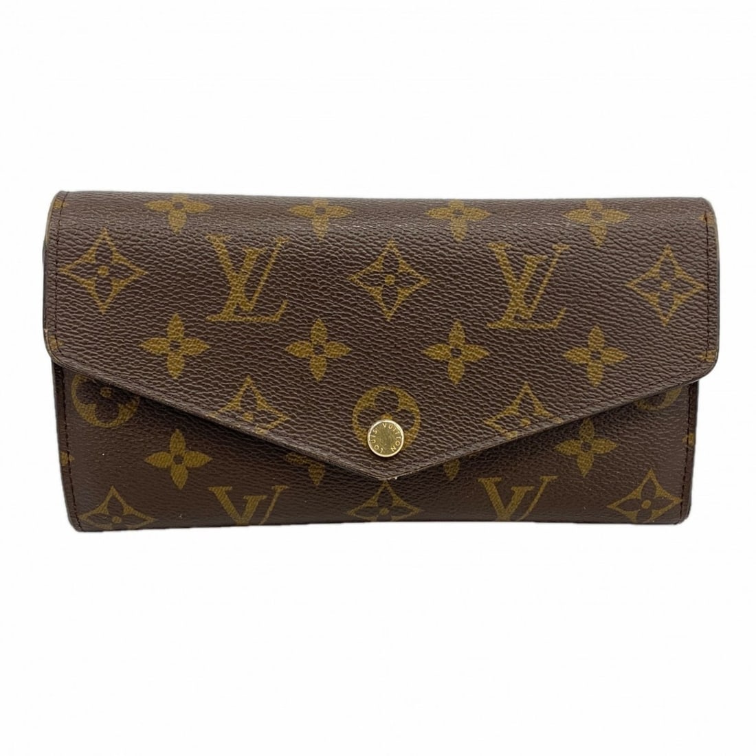 Louis Vuitton Monogram Portefeuille Sarah Long Wallet M62234 Brown Fuchsia Women's (1 of 19)