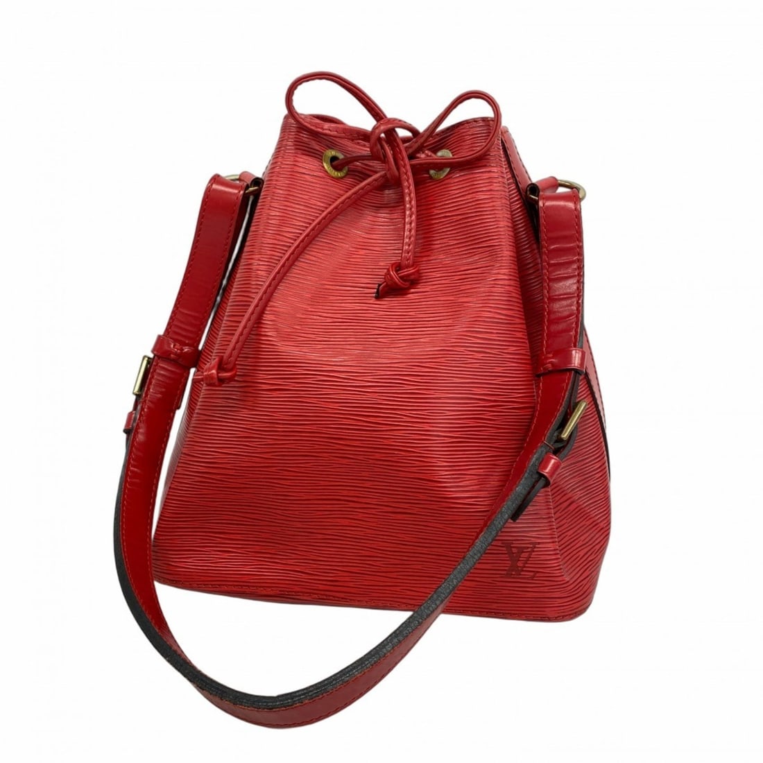 Louis Vuitton Epi Petit Noe Shoulder Bag M44107 Castilian Red for Women: --- Catalog ---Category: SizeSize (HxWxD): 27cm x 25cm x 19cm / 10.62'' x 9.84'' x 7.48''Category: DesignType: Shoulder bagColor: Castilian redGender: WomenCategory: GeneralMPN: M44107Brand: Louis Vui