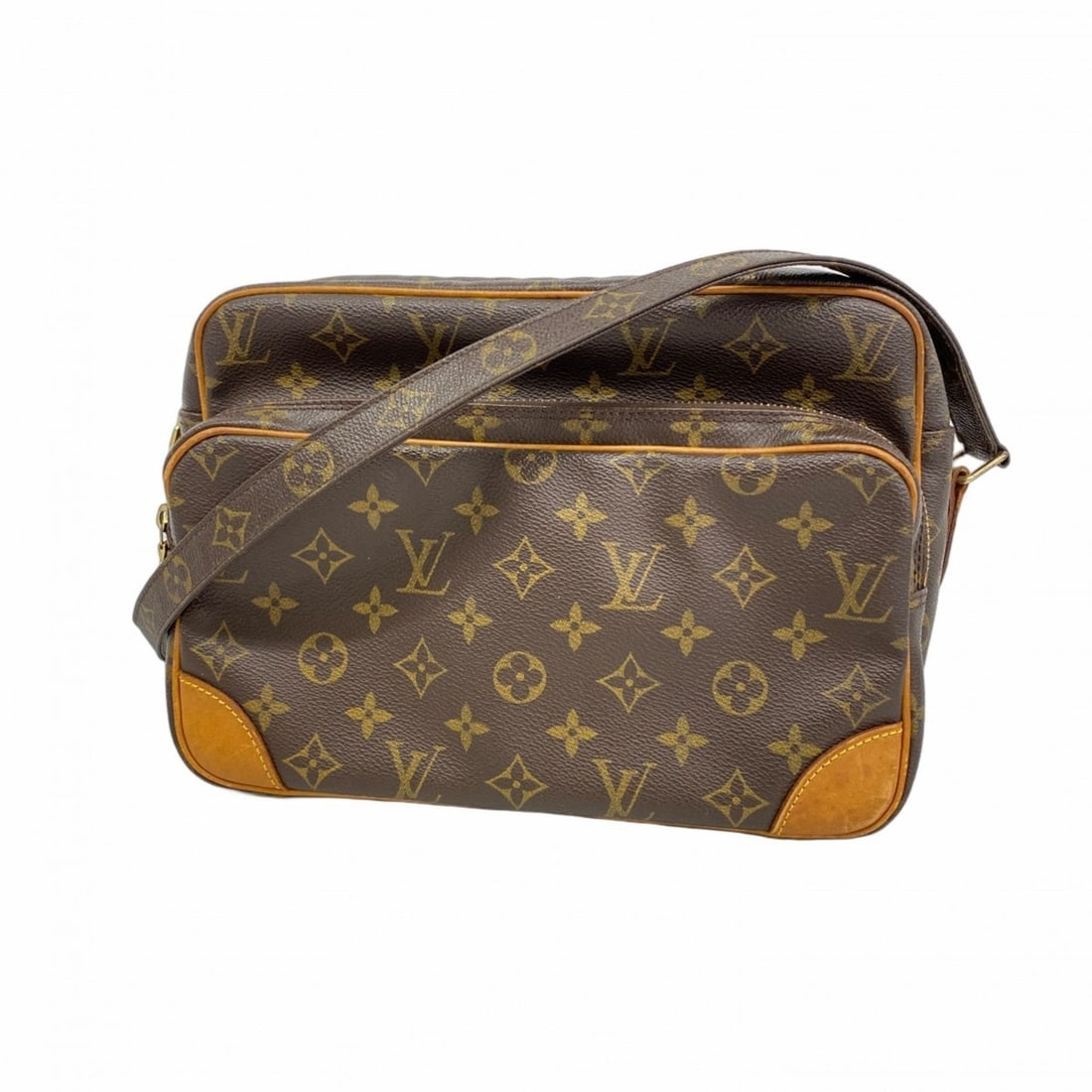 Louis Vuitton Monogram Nile Shoulder Bag M45244 Brown Women's: --- Catalog ---Category: SizeSize (HxWxD): 20cm x 28cm x 12cm / 7.87'' x 11.02'' x 4.72''Category: DesignType: Shoulder bagColor: BrownGender: WomenCategory: GeneralMPN: M45244Brand: Louis Vuitton---