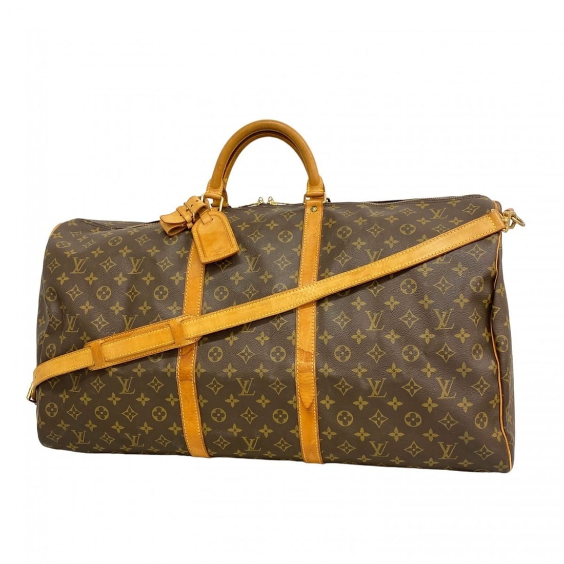 Louis Vuitton Monogram Keepall Bandouliere 60 Boston Bag M41412 Brown Men's/Women's: --- Catalog ---Category: SizeSize (HxWxD): 34cm x 60cm x 27cm / 13.38'' x 23.62'' x 10.62''Category: DesignType: Boston bagColor: BrownGender: Men,WomenCategory: GeneralMPN: M41412Brand: Louis Vuitton