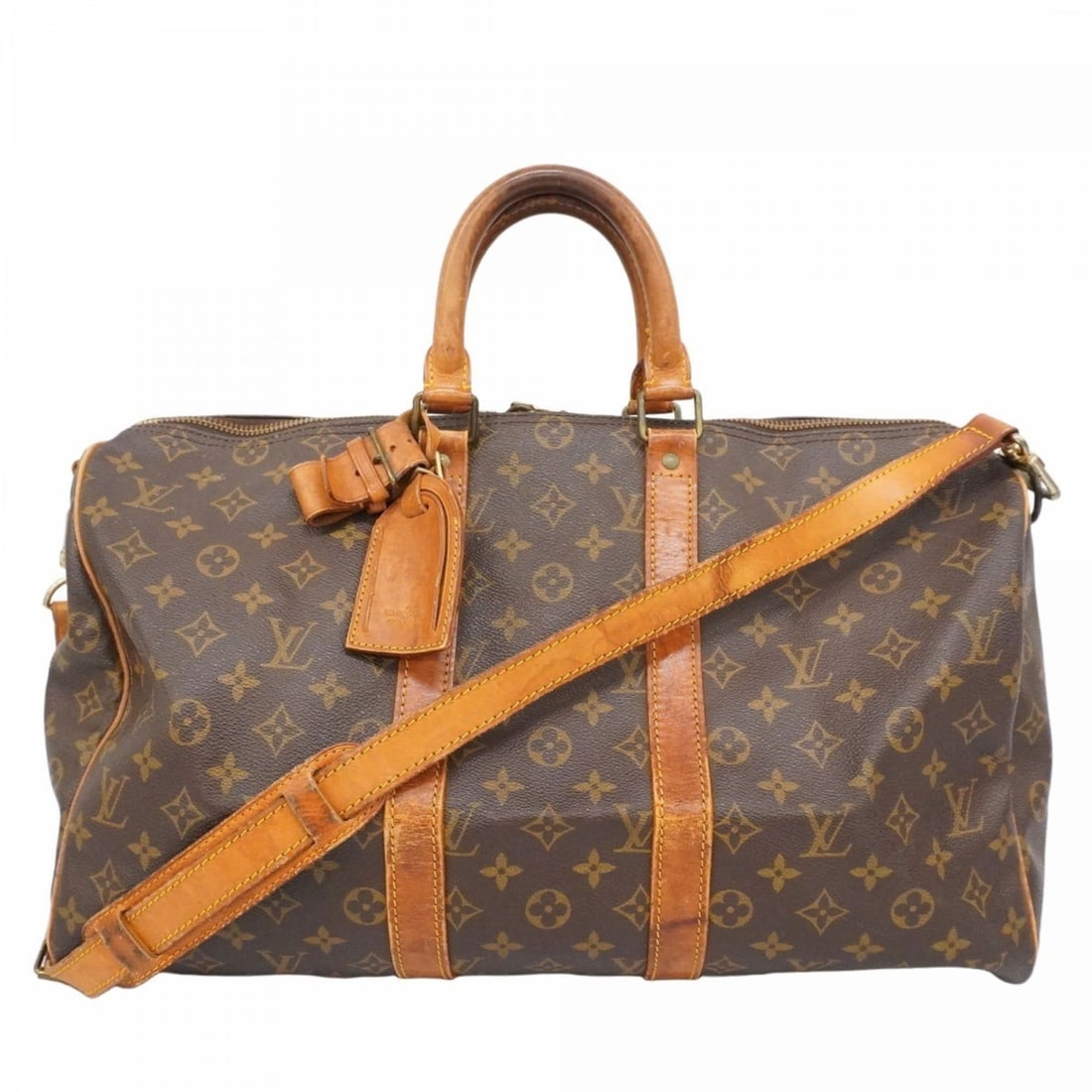 Louis Vuitton Monogram Keepall Bandouliere 45 Boston Bag M41418 Brown Men's/Women's: --- Catalog ---Category: SizeSize (HxWxD): 27cm x 45cm x 20cm / 10.62'' x 17.71'' x 7.87''Category: DesignType: Boston bagColor: BrownGender: Men,WomenCategory: GeneralMPN: M41418Brand: Louis Vuitton-