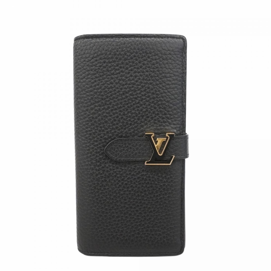 Louis Vuitton Long Wallet, Taurillon Leather, LV Vertical Wallet M81330, Noir, Women's: --- Catalog ---Category: SizeSize (HxWxD): 19cm x 10cm x 2cm / 7.48'' x 3.93'' x 0.78''Category: DesignType: Long wallet (bi-fold)Color: NoirGender: WomenCategory: GeneralMPN: M81330Brand: Louis Vuitt
