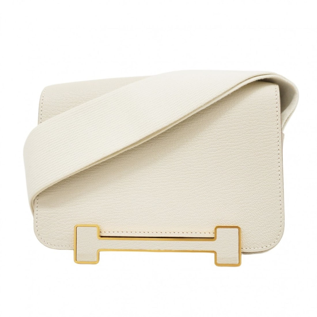 Hermes Hermès Geta Shoulder Bag, Chevre Mysore, Mushroom, B Stamp, Women's (1 of 14)