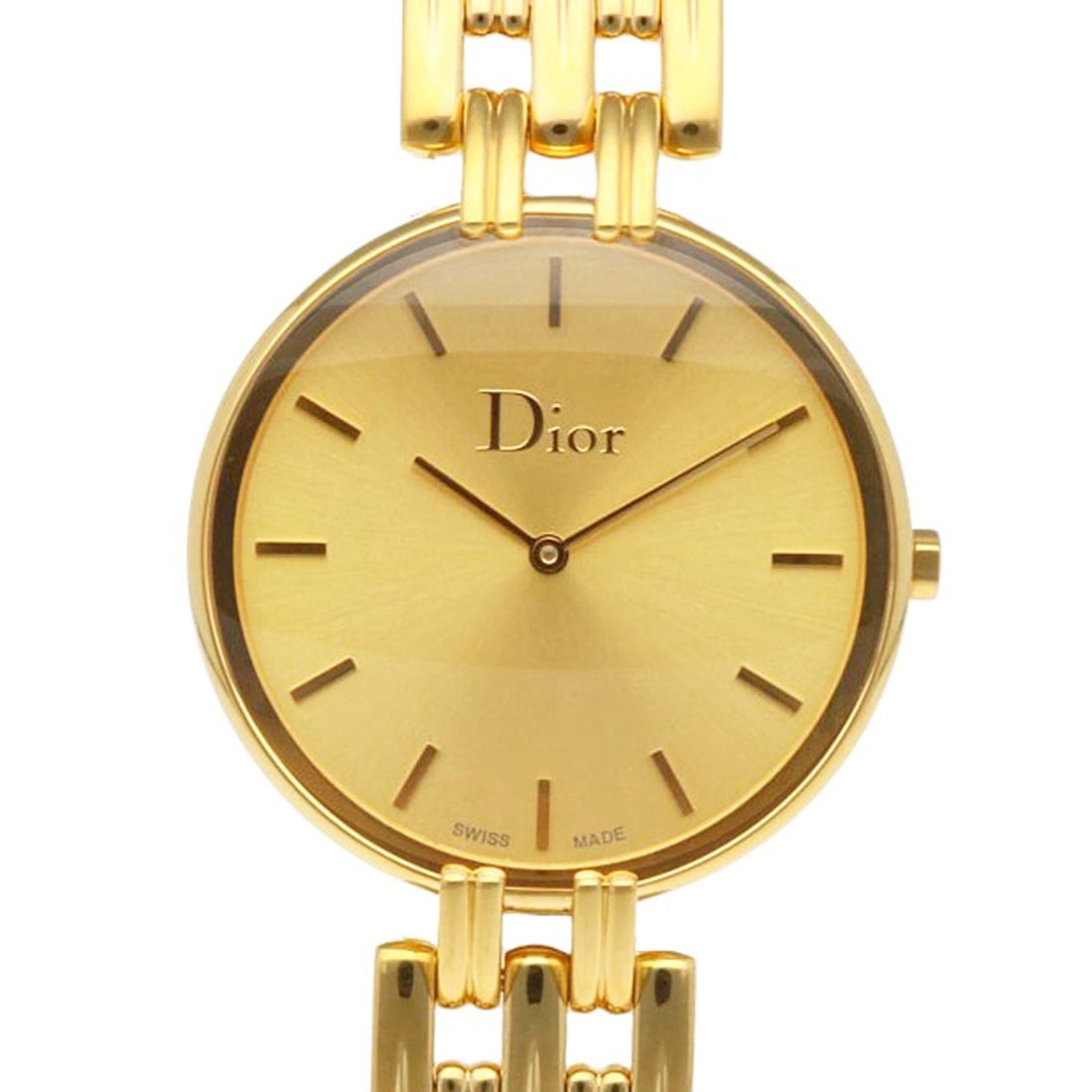 Christian Dior Bagheera Wristwatch, GP CD094180, Quartz Movement, Refinished, Pre-Owned, Men's,: --- Catalog ---Category: SizeWrist Size: 20cm / 7.87''Case Diameter: 35mm / 1.38''Category: DesignType: WristwatchGender: Men,WomenColor (Dial): GoldMaterial (Band): Gold platedMaterial (Case): Gold p