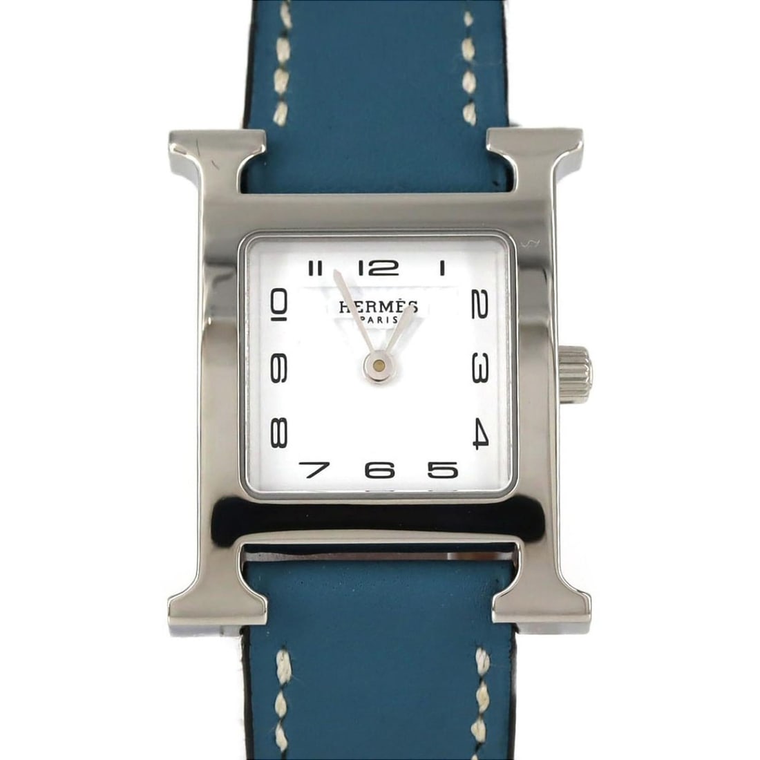 Hermès H Watch HH1.210 SS Quartz Wristwatch: --- Catalog ---Category: SizeCase Diameter: 21mm / 0.83''Category: DesignType: WristwatchGender: WomenColor (Dial): WhiteMaterial (Case): Stainless steelCategory: GeneralMPN: HH1.210Brand: HermesCateg