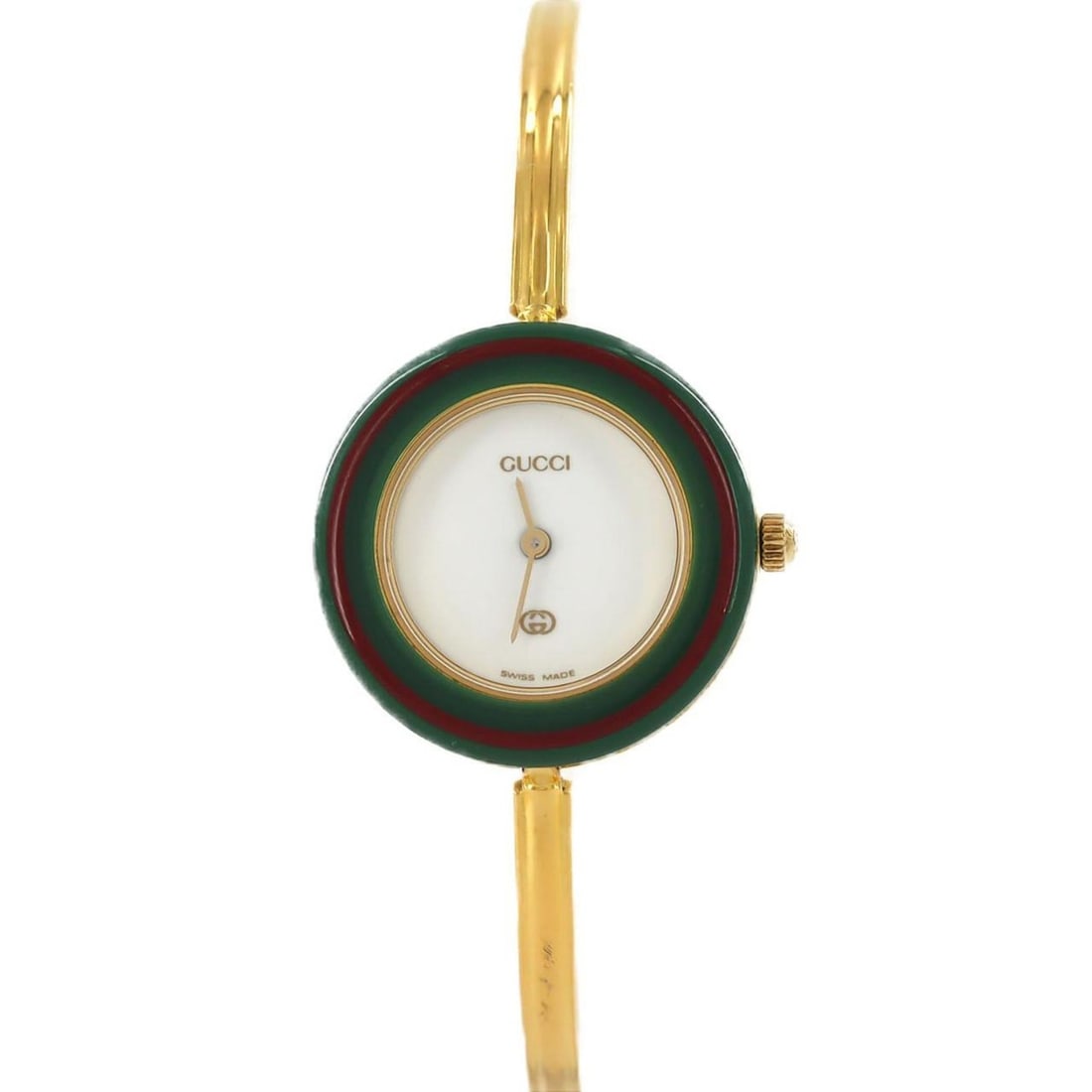 Gucci Change Ring GP M size 11 12 watch quartz: --- Catalog ---Category: SizeWrist Size: 16cm / 6.29''Case Diameter: 26mm / 1.02''Category: DesignType: WristwatchGender: WomenColor (Dial): WhiteMaterial (Band): Gold platedMaterial (Case): Gold plat