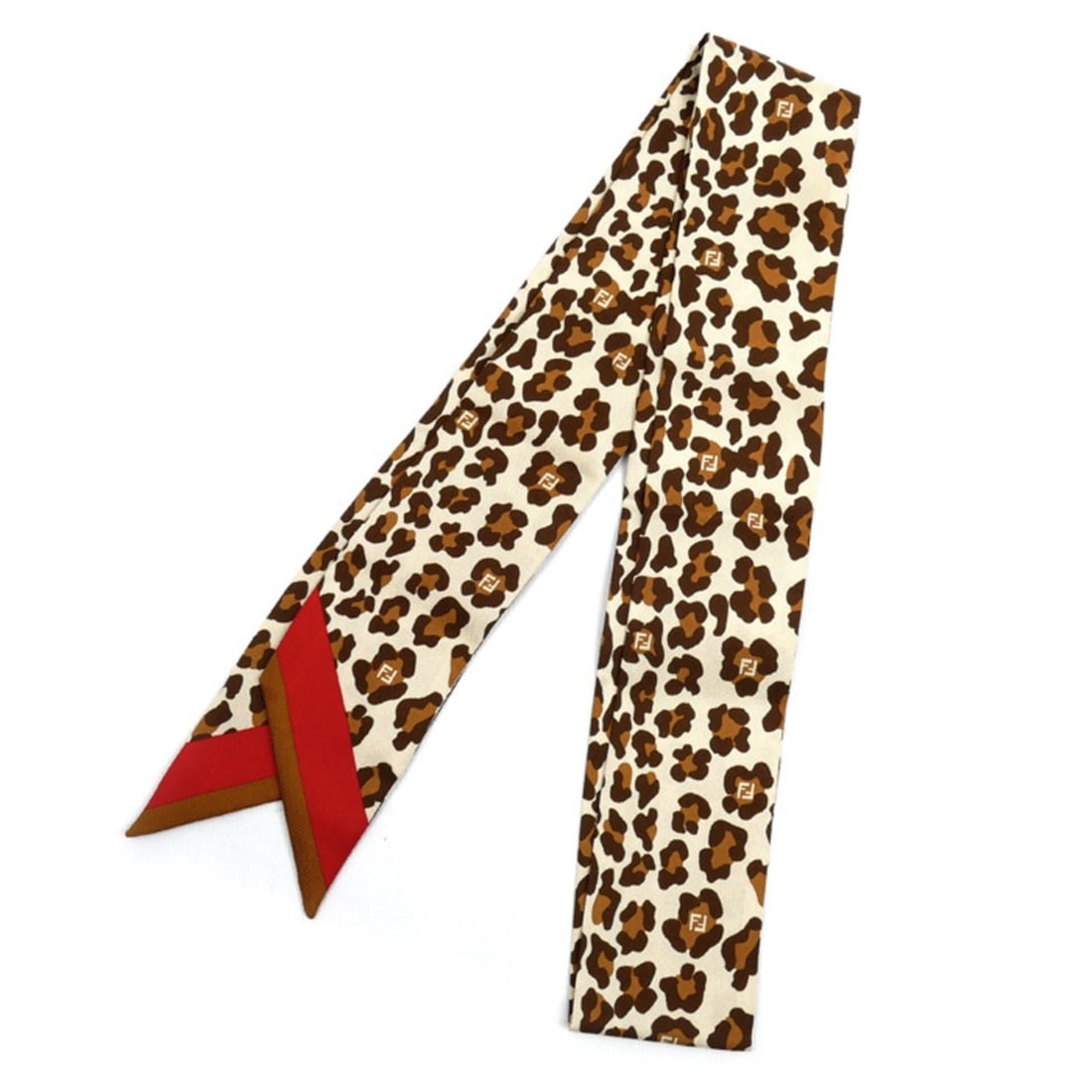 FENDI Rappy Leopard Print Scarf/Muffler, Multicolor, FXT011, Women's: --- Catalog ---Category: SizeSize (LxW): 1.2m x 5cm / 47.24'' x 1.96''Category: DesignType: ScarfColor: Multi-colorGender: WomenMaterial: Silk Category: GeneralMPN: FXT011Brand: FendiCountry of Origin