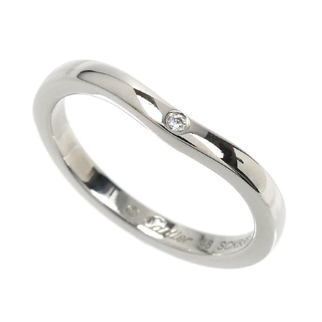 CARTIER Pt950 Platinum Ballerina Curve Wedding 3-Piece Diamond Ring, B4092948, 48 Diamonds, 3.2g,: --- Catalog ---Category: SizeUS Size: 4.5Brand Size: 48Category: DesignType: Band ringColor: PlatinumGender: WomenMaterial: Platinum 950Category: GeneralMPN: B4092948Brand: CartierCountry of Origin: F