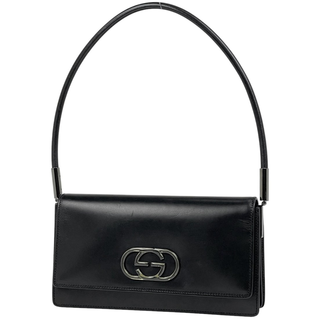 Gucci Interlocking G Handbag, One-Shoulder Leather, Black, 3815, Women's: --- Catalog ---Category: SizeSize (HxWxD): 12cm x 23cm x 4cm / 4.72'' x 9.05'' x 1.57''Category: DesignType: HandbagColor: BlackGender: WomenMaterial: Leather Category: GeneralMPN: 3815Brand: Gucci---
