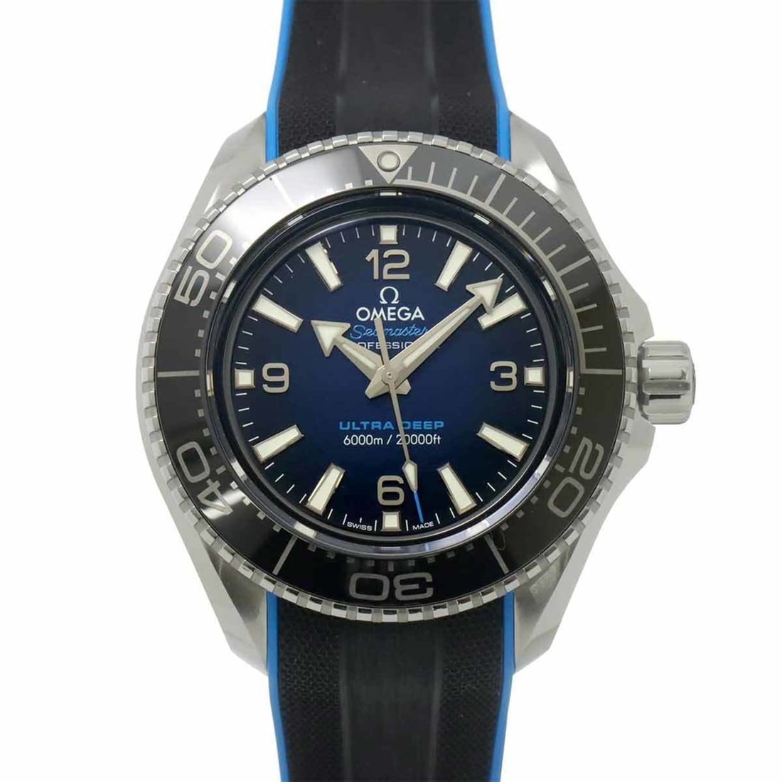 OMEGA Seamaster Planet Ocean Co-Axial Ultra Deep 215 32 46 21 03 001 Men's Automatic Watch: --- Catalog ---Category: SizeWrist Size: 15.5cm - 21cm / 6.1'' - 8.26''Case Diameter: 51mm / 2.01''Category: DesignType: WristwatchGender: MenColor (Dial): Black, BlueMaterial (Band): Rubber, Stainles