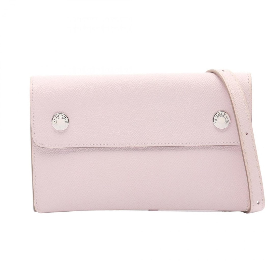 Hermes Hermès Nap To Go Shoulder Bag in Calfskin Leather (Cowhide) with Epsom Leather, Pink: --- Catalog ---Category: SizeSize (HxWxD): 11cm x 18cm x 3cm / 4.33'' x 7.08'' x 1.18''Category: DesignType: Shoulder bagColor: PinkGender: WomenMaterial: Epsom leather Category: GeneralBrand: Hermes-