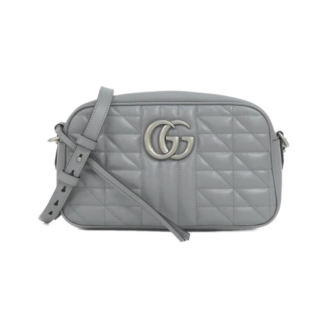 Gucci GG MARMONT 447632 UM8BN Shoulder Bag: --- Catalog ---Category: SizeWeight: 370g / 13.05oz.Size (HxWxD): 14cm x 24cm x 7cm / 5.51'' x 9.44'' x 2.75''Strap Length: 118cm - 126cm / 46.45'' - 49.6''Category: DesignType: Shoulder bagColor: Gra