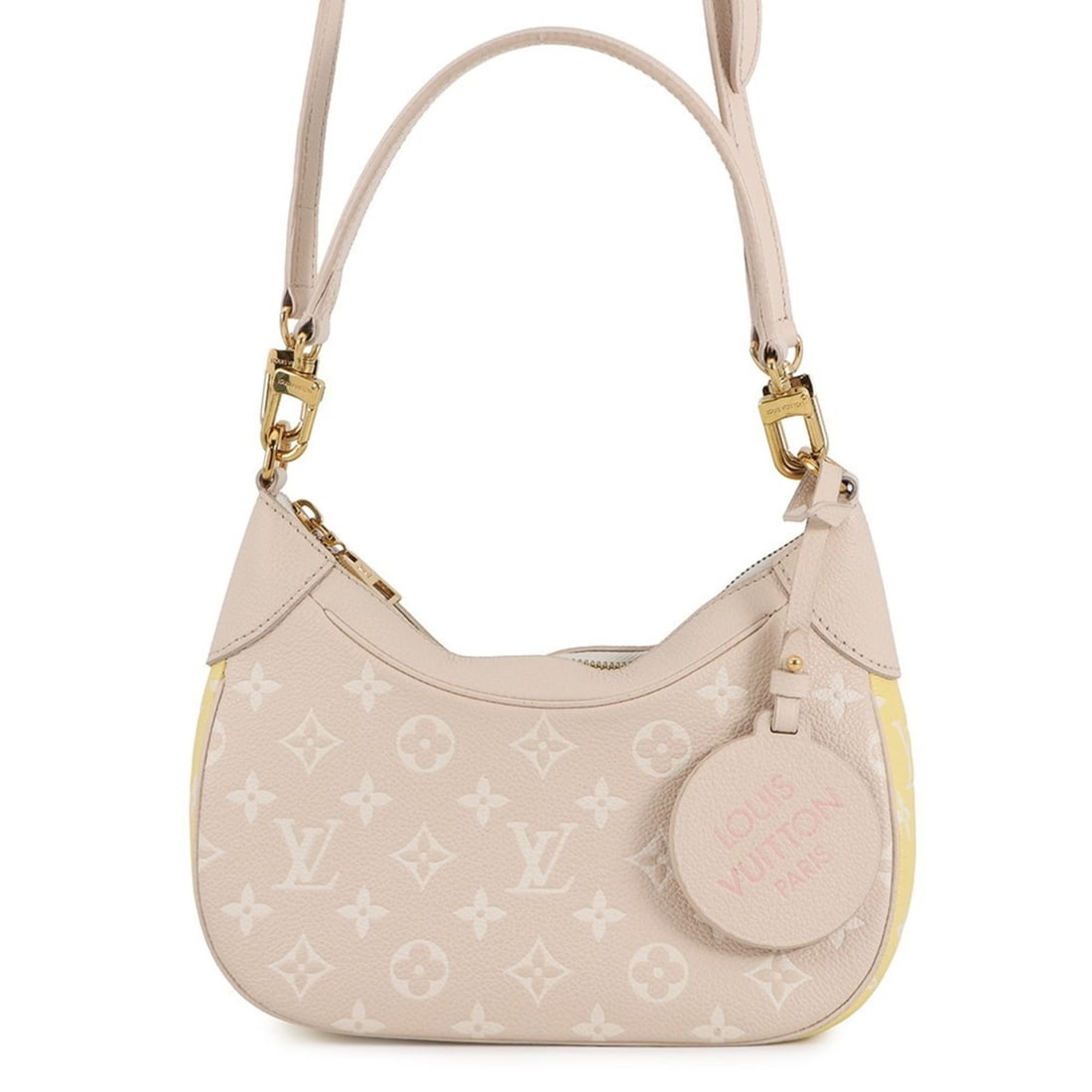 Louis Vuitton Monogram Empreinte Bagatelle Shoulder Bag NM M46113 LOUIS VUITTON 2-way: --- Catalog ---Category: SizeSize (HxWxD): 11.5cm x 24cm x 7.5cm / 4.52'' x 9.44'' x 2.95''Category: DesignType: Shoulder bagColor: Beige, Monogram, RoseGender: WomenMaterial: Monogram Empreinte Categ