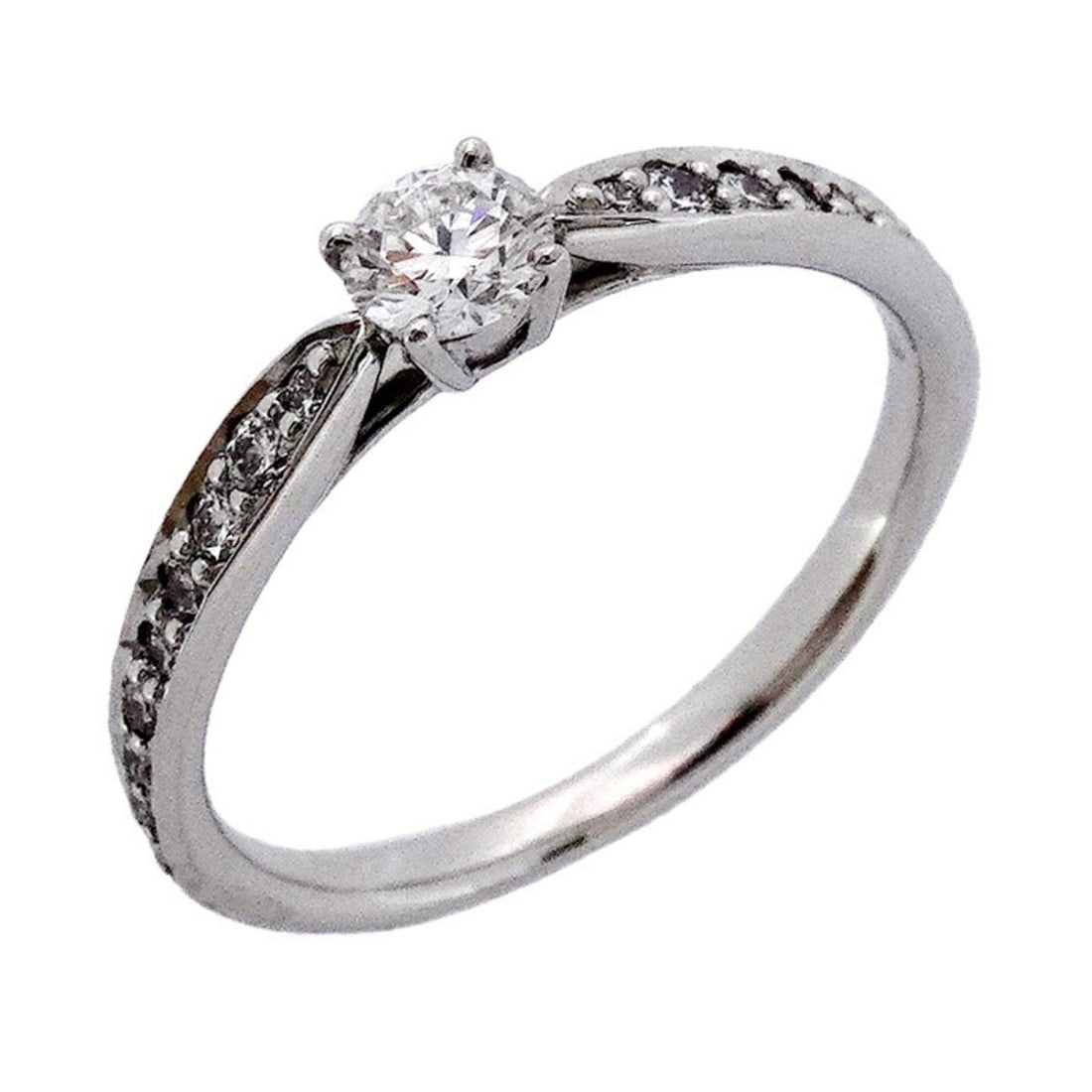 Tiffany Harmony Ring, Pt950 Platinum, Diamond 0.24ct, Size 10.5, Women's: --- Catalog ---Category: SizeJP Size: 10.5US Size: 5.5Category: DesignType: Band ringStone: DiamondGender: WomenMaterial: Platinum 950Category: GeneralBrand: Tiffany--- Item List ---Section: Condition