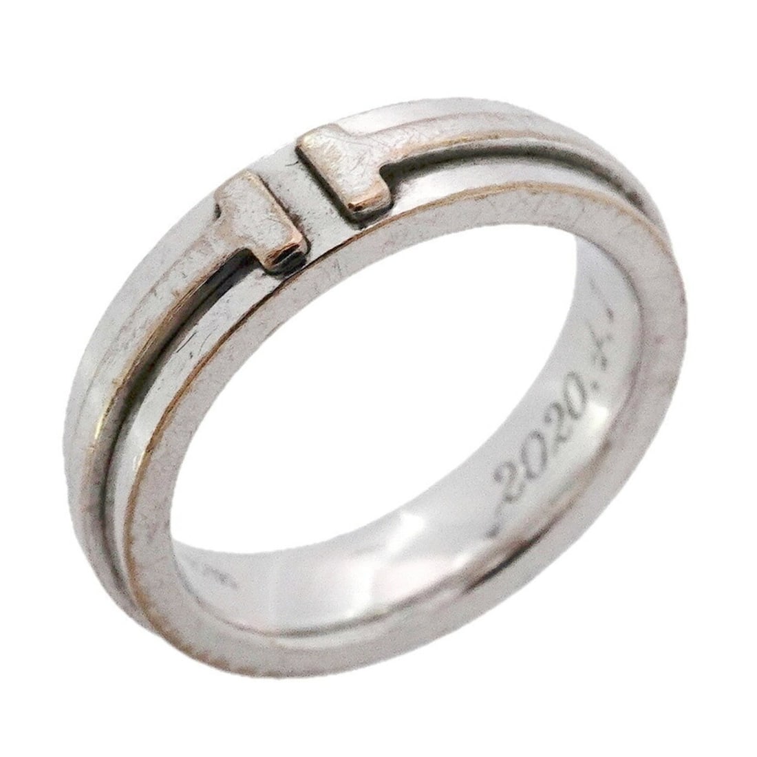 Tiffany T Narrow Ring, 18K White Gold, Size 7.5, Women's: --- Catalog ---Category: SizeJP Size: 7.5US Size: 4Category: DesignType: Band ringGender: WomenMaterial: White gold (18K)Category: GeneralBrand: Tiffany--- Item List ---Section: ConditionRanking: Rank