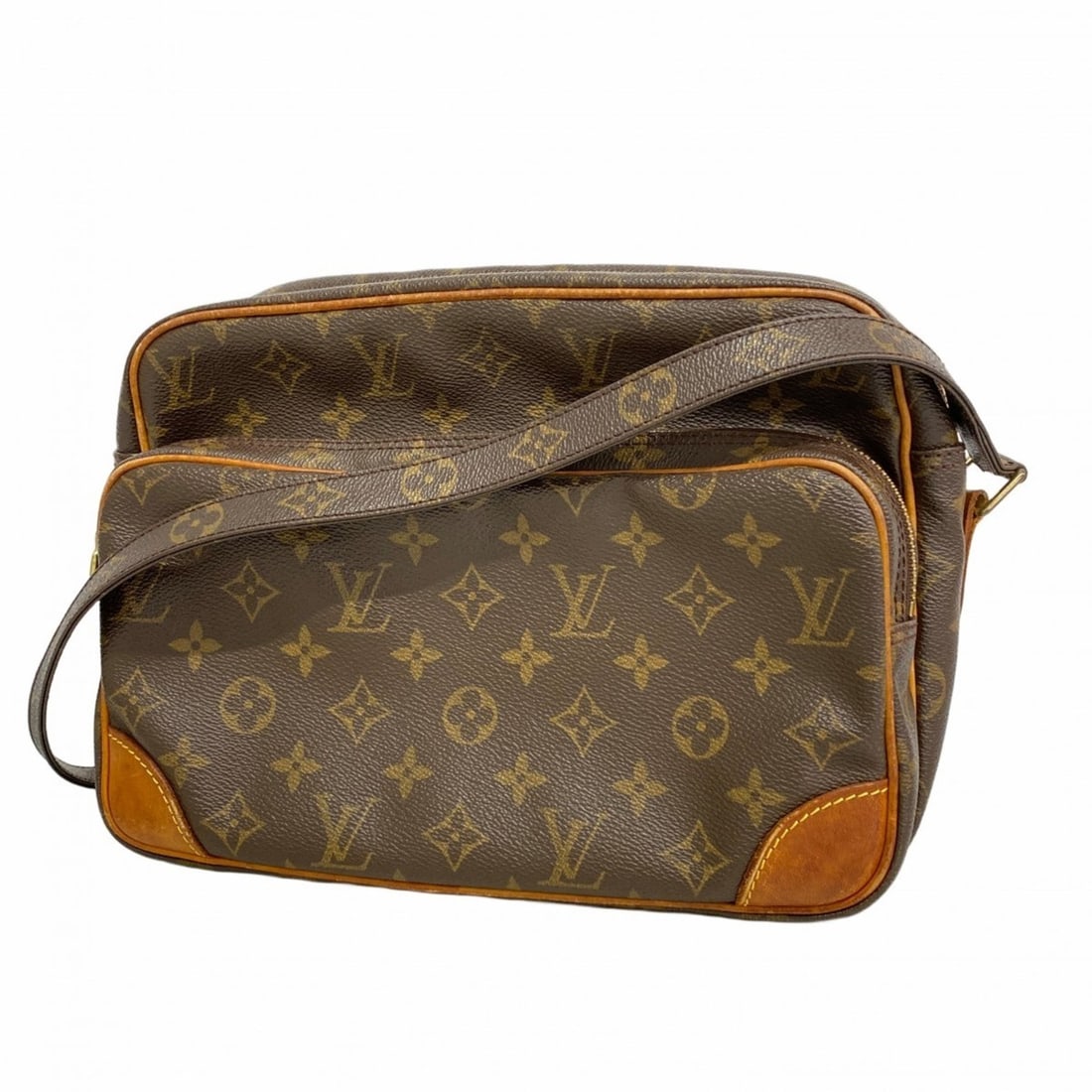 Louis Vuitton Monogram Nile Shoulder Bag M45244 Brown Women's: --- Catalog ---Category: SizeSize (HxWxD): 20.5cm x 28.5cm x 12cm / 8.07'' x 11.22'' x 4.72''Category: DesignType: Shoulder bagColor: BrownGender: WomenCategory: GeneralMPN: M45244Brand: Louis Vuitton