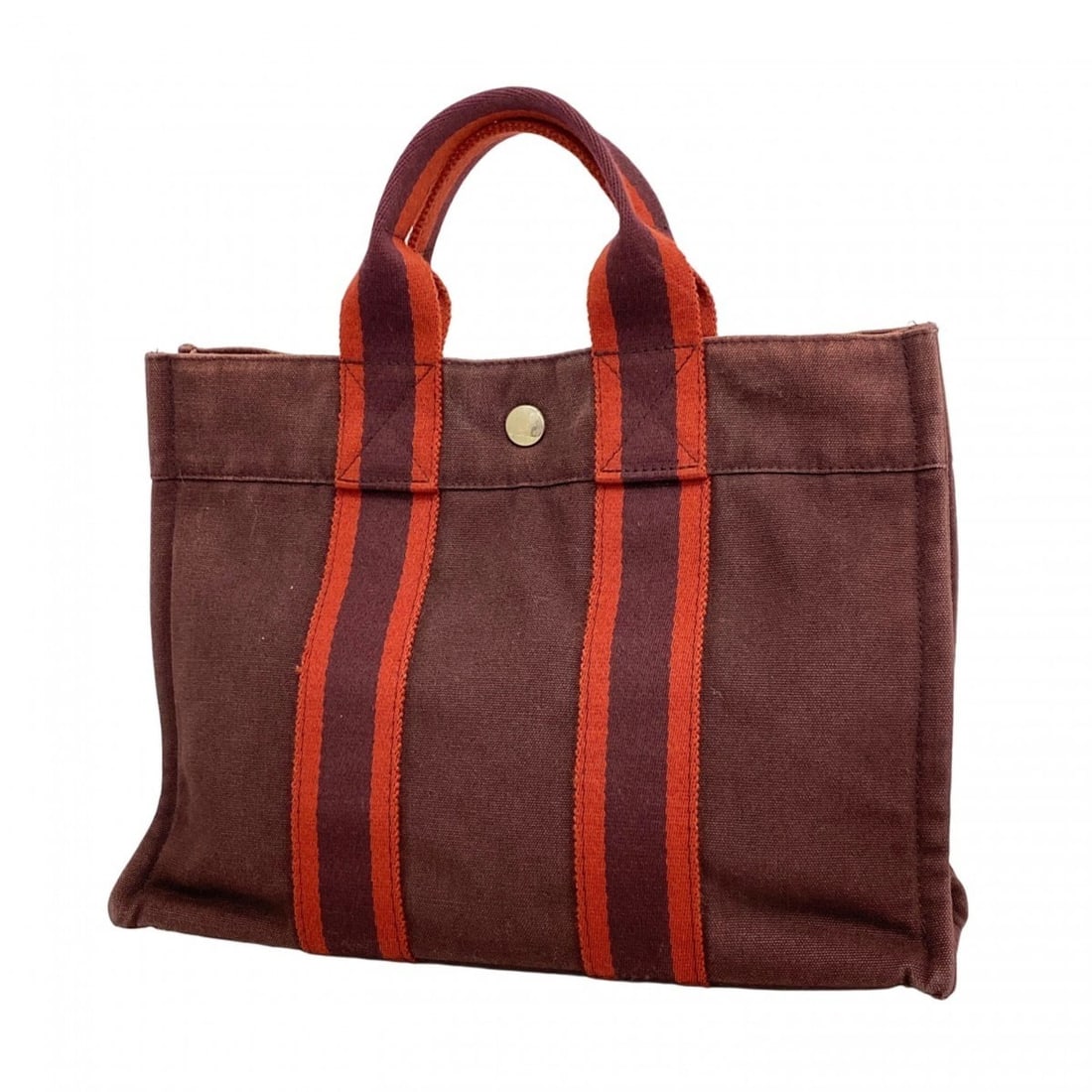 Hermes handbag Foul Tou PM canvas brown for men and women: --- Catalog ---Category: SizeSize (HxWxD): 22cm x 30.5cm x 8.5cm / 8.66'' x 12'' x 3.34''Category: DesignType: HandbagColor: BrownGender: Men,WomenMaterial: Canvas Hardware Color: SilverCategory: Gene