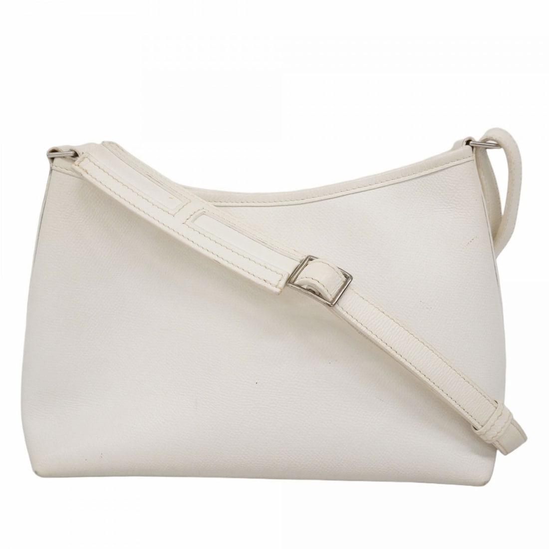 Hermes Hermès Berlingo PM Shoulder Bag, White, Epsom Leather, H Stamp, Women's (1 of 19)