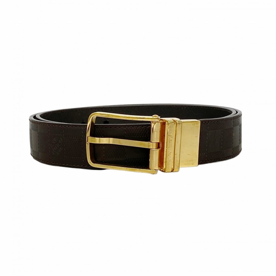 Louis Vuitton Damier Infini Ceinture Boston Belt, 35mm, M9675, Meteor Men's: --- Catalog ---Category: SizeLength: 88.5cm - 98.5cm / 34.84'' - 38.77''Category: DesignType: Standard beltGender: MenCategory: GeneralMPN: M9675Brand: Louis Vuitton--- Item List ---Section: Condition
