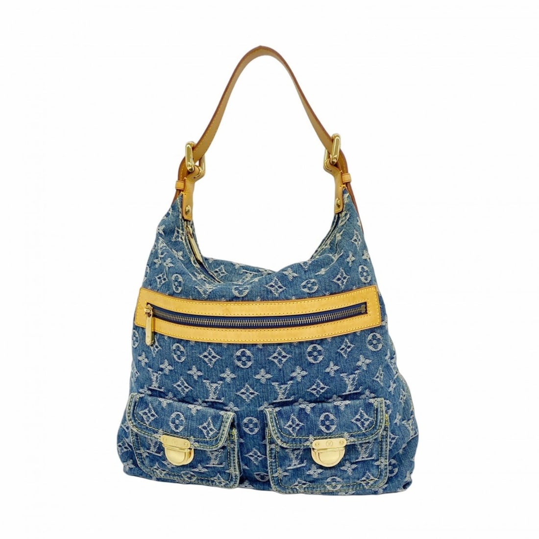 Louis Vuitton Monogram Denim Baggy GM M95048 Blue Women's Shoulder Bag (1 of 10)