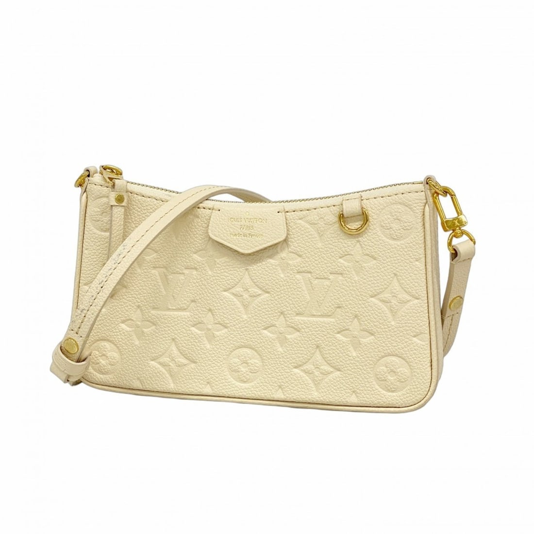 Louis Vuitton Monogram Empreinte Shoulder Bag Easy Pouch M81066 Creme Women's (1 of 10)
