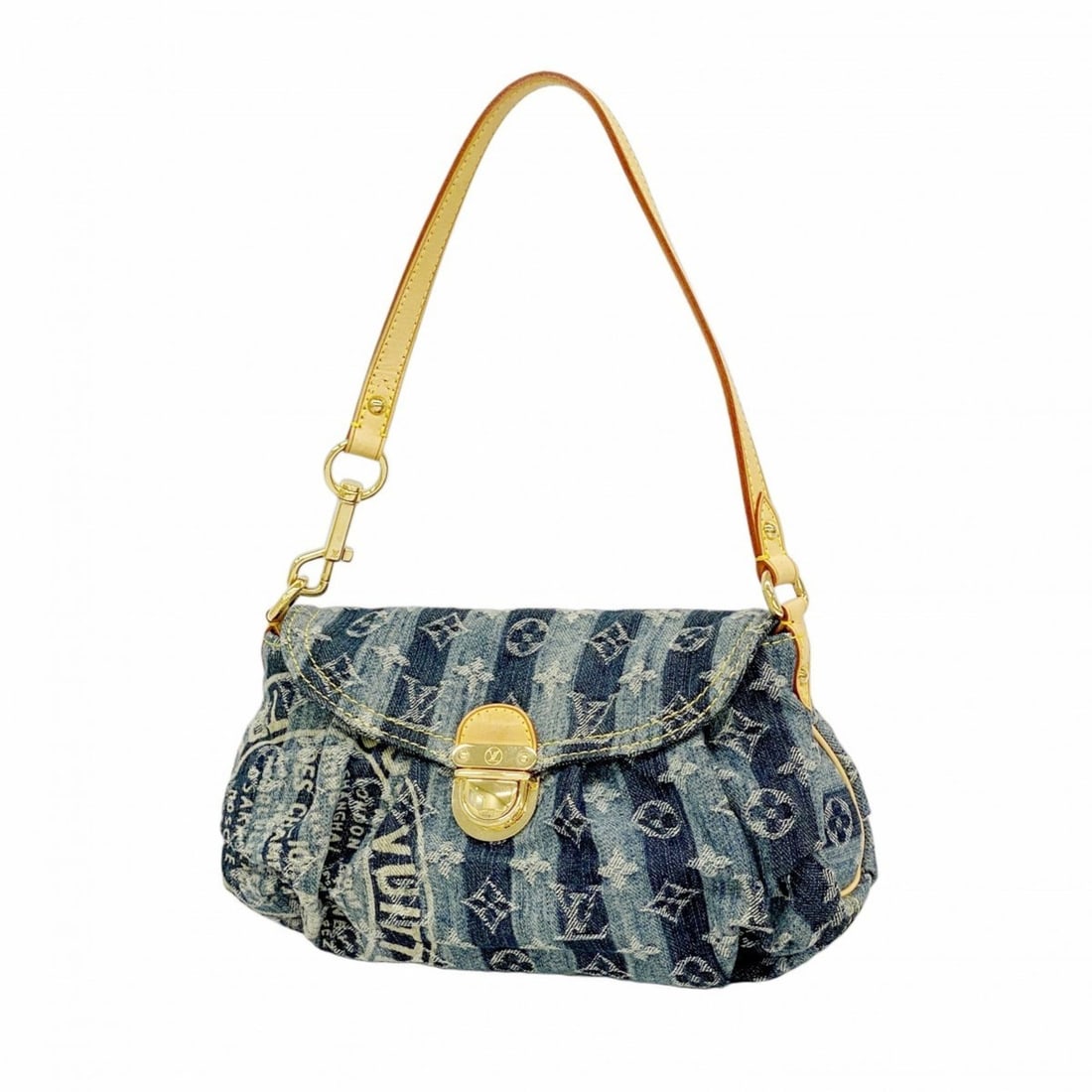 Louis Vuitton Monogram Denim Mini Pretty Layer Handbag M95333 Blue Women's (1 of 10)