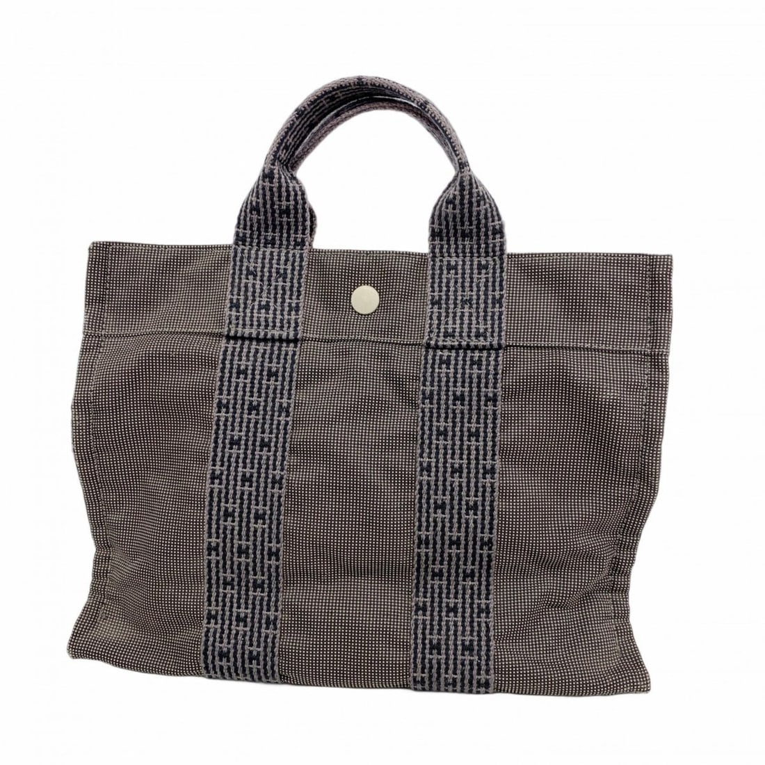 Hermes Hermès Air Line PM Tote Bag, Canvas, Gray, Men's and Women's: --- Catalog ---Category: SizeSize (HxWxD): 22cm x 30cm x 9cm / 8.66'' x 11.81'' x 3.54''Category: DesignType: Tote bagColor: GrayGender: Men,WomenMaterial: Canvas Hardware Color: SilverCategory: Gener