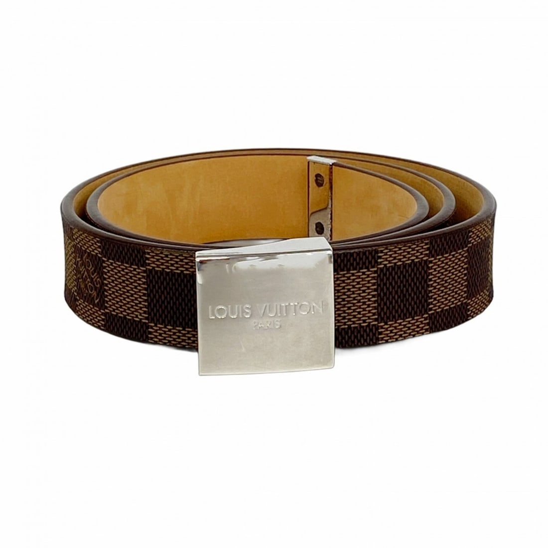 Louis Vuitton Damier Santur Carré Belt M6802 Ebene Men's: --- Catalog ---Category: SizeLength: 71.5cm - 81cm / 28.14'' - 31.88''Category: DesignType: Standard beltColor: EbeneGender: MenCategory: GeneralMPN: M6802Brand: Louis Vuitton--- Item List ---Section: