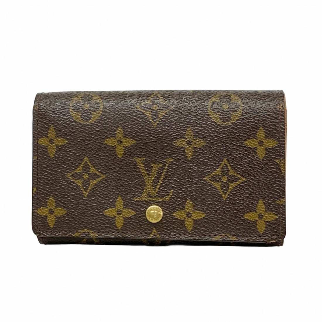 Louis Vuitton Monogram Porte Monnaie-Vieux-Tresor Wallet M61730 Brown Women's (1 of 12)