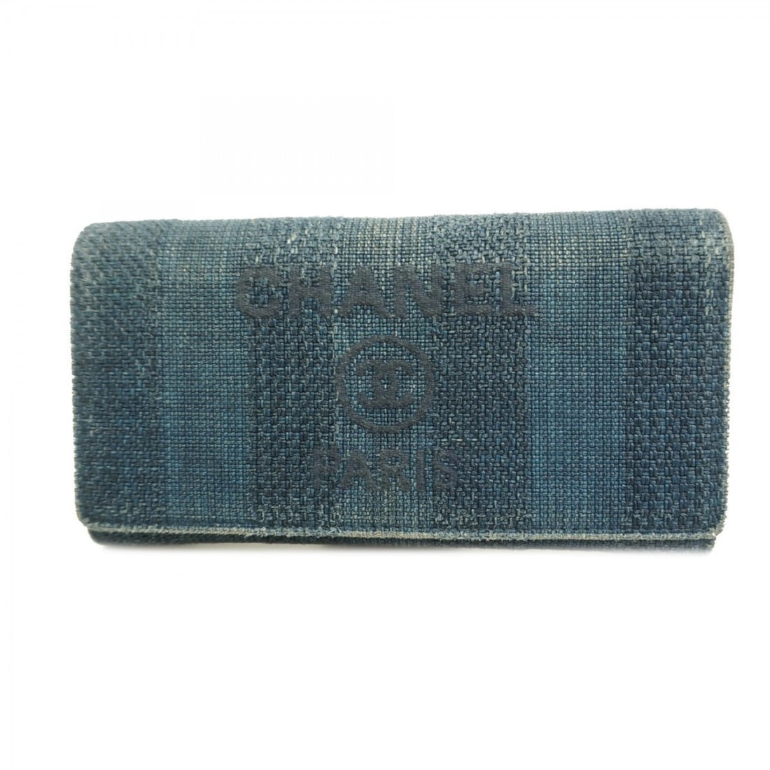 Chanel Deauville Nylon Canvas Long Wallet, Navy, Women's: --- Catalog ---Category: SizeSize (HxWxD): 10.5cm x 19.5cm x 3.5cm / 4.13'' x 7.67'' x 1.37''Category: DesignType: Long wallet (bi-fold)Color: NavyGender: WomenMaterial: Nylon canvas Category: General