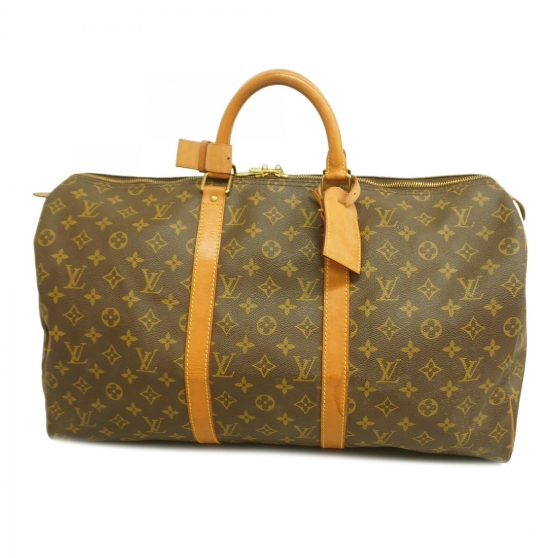 Louis Vuitton Monogram Keepall 50 Boston Bag M41426 Brown Men's and Women's: --- Catalog ---Category: SizeSize (HxWxD): 28.5cm x 50.5cm x 22cm / 11.22'' x 19.88'' x 8.66''Category: DesignType: Boston bagColor: BrownGender: Men,WomenCategory: GeneralMPN: M41426Brand: Louis Vuit