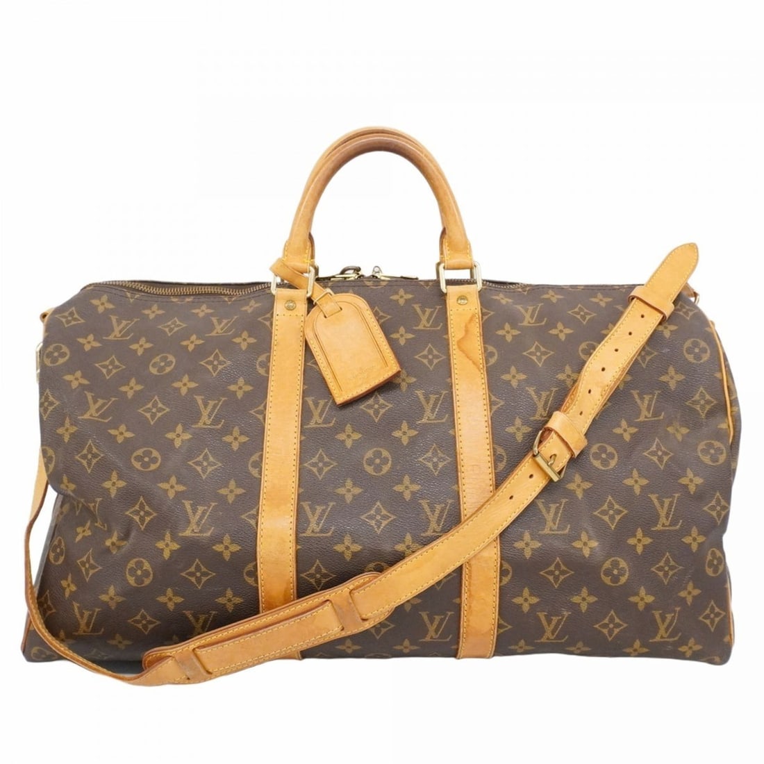 Louis Vuitton Monogram Keepall Bandouliere 50 Boston Bag M41416 Brown Men's and Women's (1 of 20)