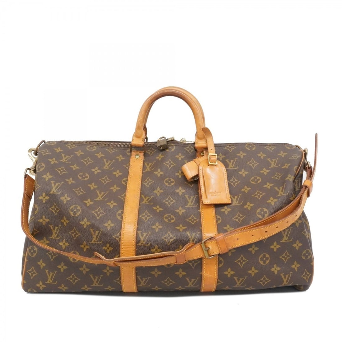 Louis Vuitton Monogram Keepall Bandouliere 50 Boston Bag M41416 Brown Men's and Women's (1 of 20)