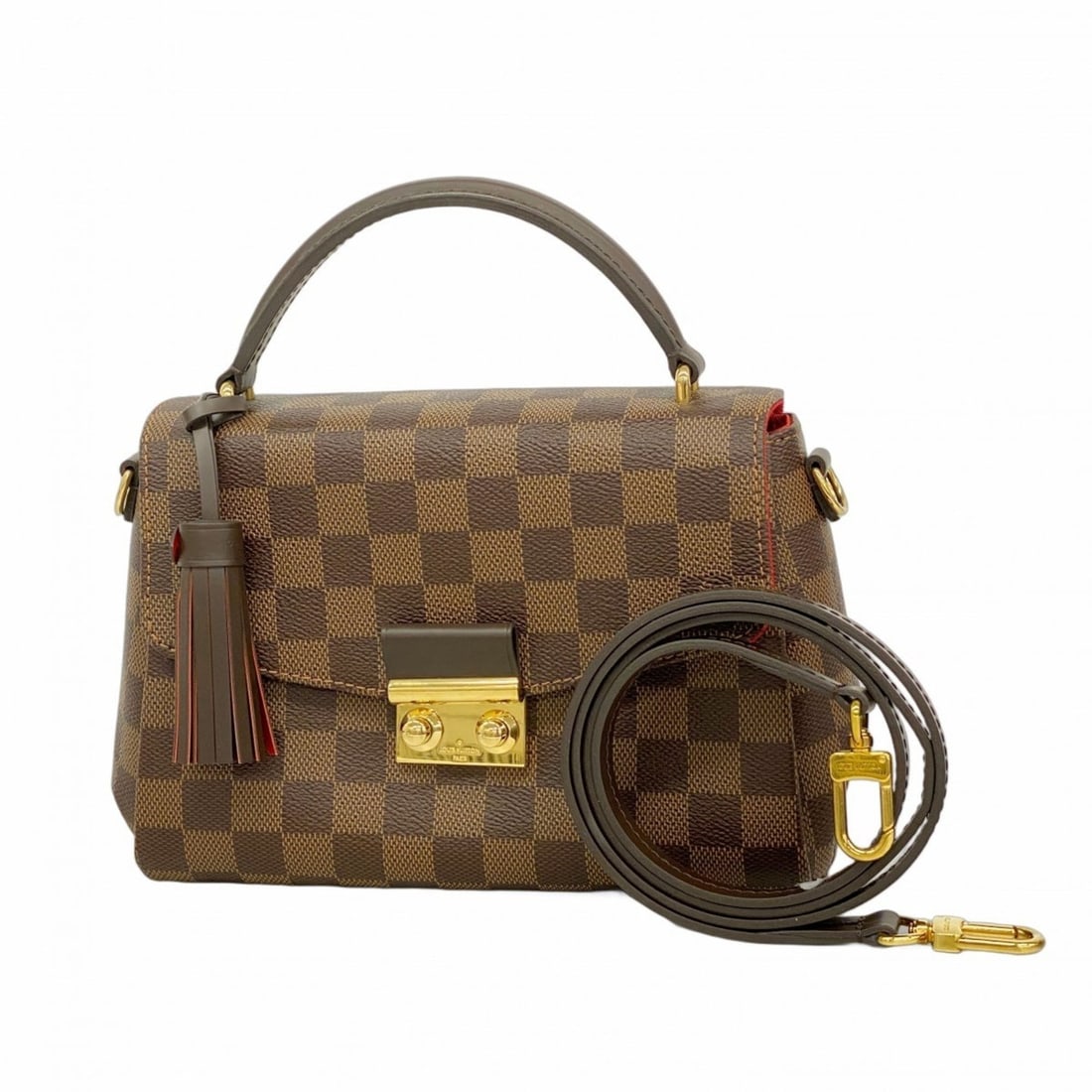 Louis Vuitton Damier Croisette Handbag N53000 Ebene 2-Way Bag for Women: --- Catalog ---Category: SizeSize (HxWxD): 16cm x 23cm x 8cm / 6.29'' x 9.05'' x 3.14''Category: DesignType: HandbagColor: EbeneGender: WomenCategory: GeneralMPN: N53000Brand: Louis Vuitton--- Item Li