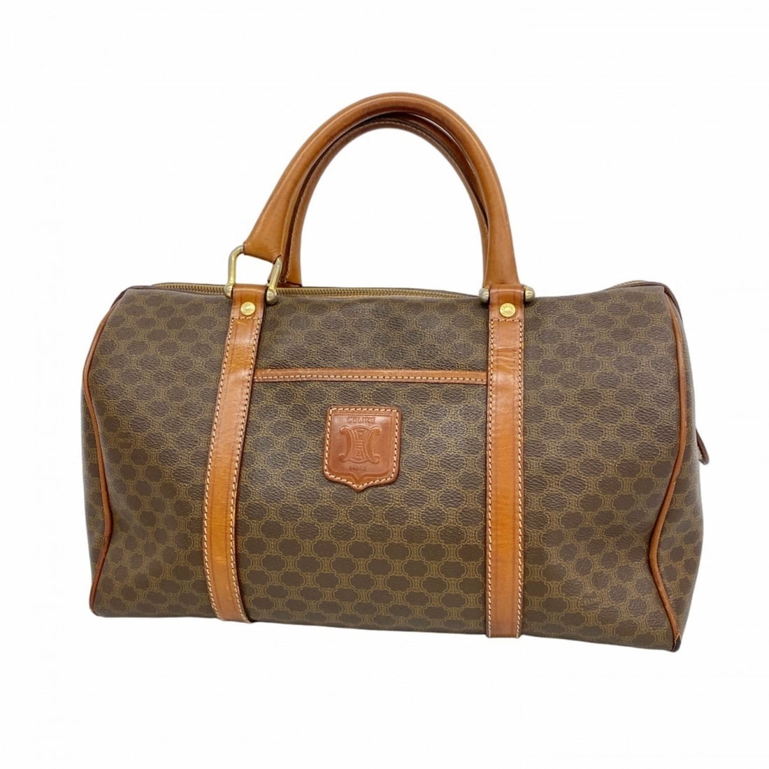 Celine handbag Macadam brown women's: --- Catalog ---Category: SizeSize (HxWxD): 21cm x 36cm x 18cm / 8.26'' x 14.17'' x 7.08''Category: DesignType: HandbagColor: BrownGender: WomenMaterial: PVC Hardware Color: GoldCategory: GeneralBrand: