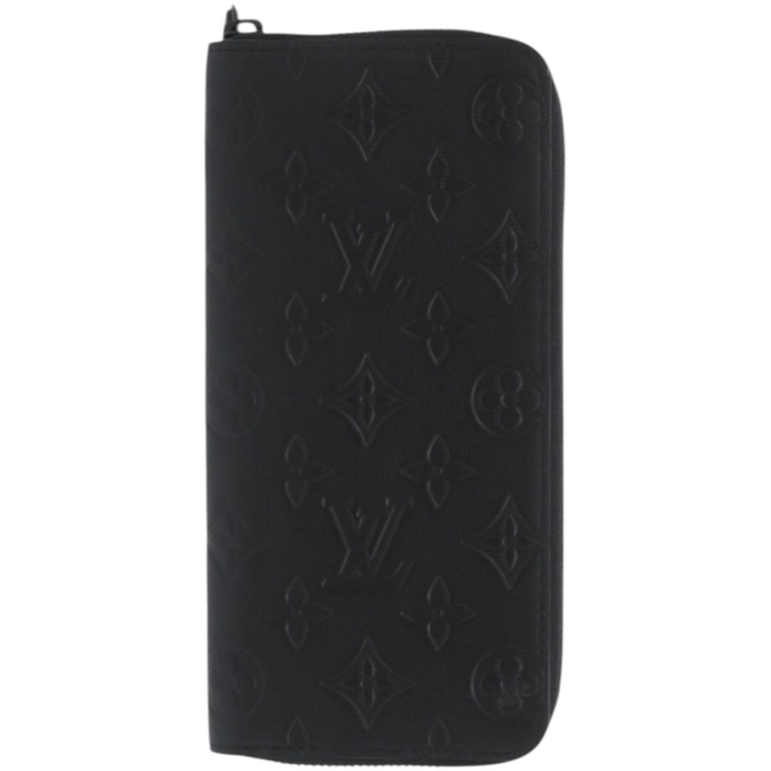 Like new Louis Vuitton Zippy Wallet Vertical M62902 in Black Shadow Leather. LV Long 1480: --- Catalog ---Category: SizeSize (HxWxD): 21cm x 9.5cm x 2cm / 8.26'' x 3.74'' x 0.78''Category: DesignType: Long wallet (bi-fold)Color: BlackGender: MenMaterial: Leather Category: GeneralMPN: M62902