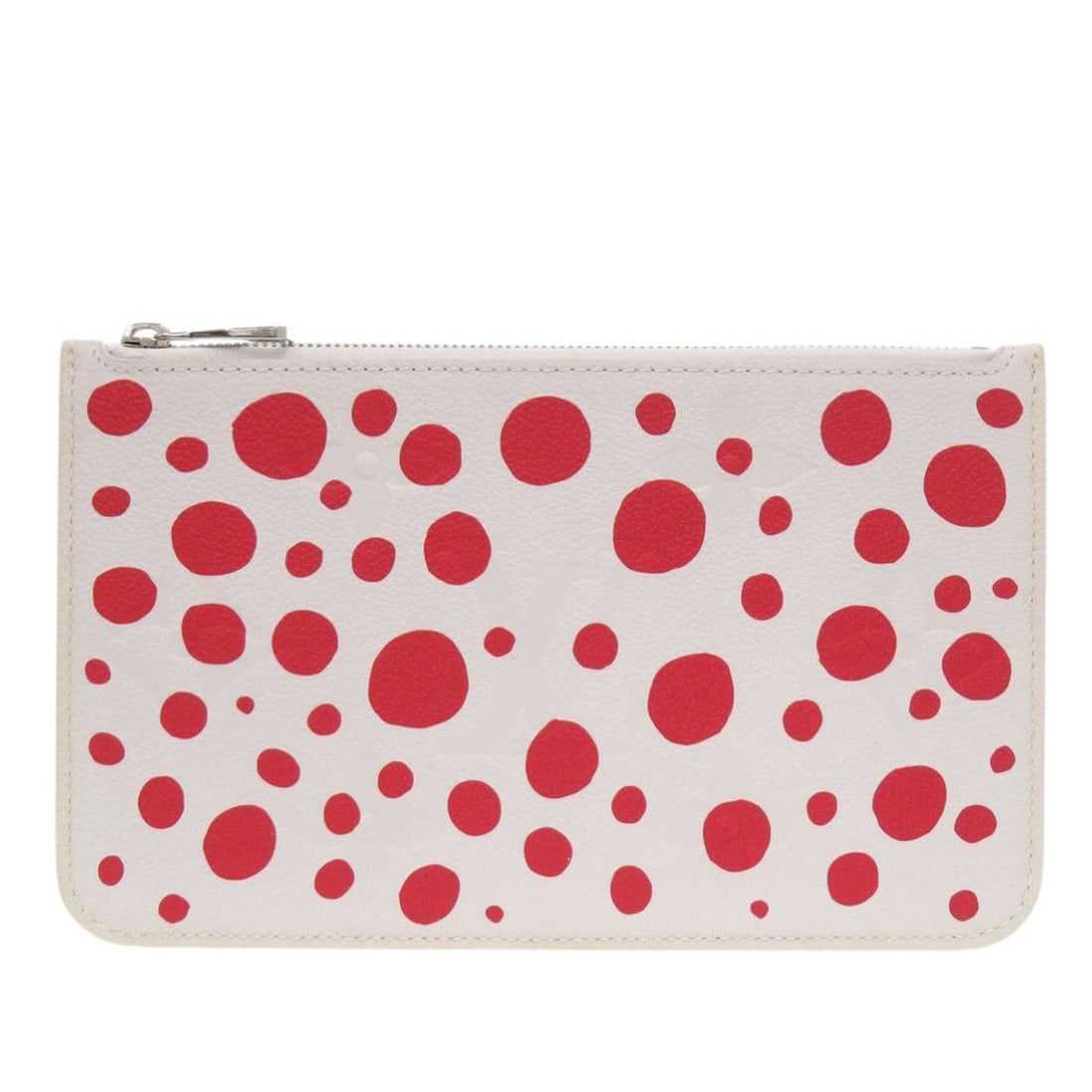 Excellent condition Louis Vuitton Neverfull Pouch Infinity Dot Yayoi Kusama White and Red Leather LV: --- Catalog ---Category: SizeSize (HxWxD): 15cm x 24.5cm / 5.9'' x 9.64''Category: DesignType: PouchColor: Red color, WhiteGender: WomenMaterial: Leather Category: GeneralBrand: Louis VuittonCountry o
