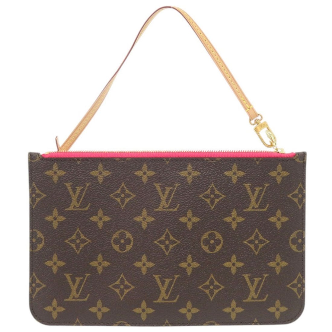 Excellent condition Louis Vuitton Neverfull Pouch for MM/GM Monogram LV 1353: --- Catalog ---Category: SizeSize (HxWxD): 15cm x 24.5cm / 5.9'' x 9.64''Category: DesignType: PouchColor: Monogram, PinkGender: WomenMaterial: Monogram Category: GeneralBrand: Louis VuittonCountry of