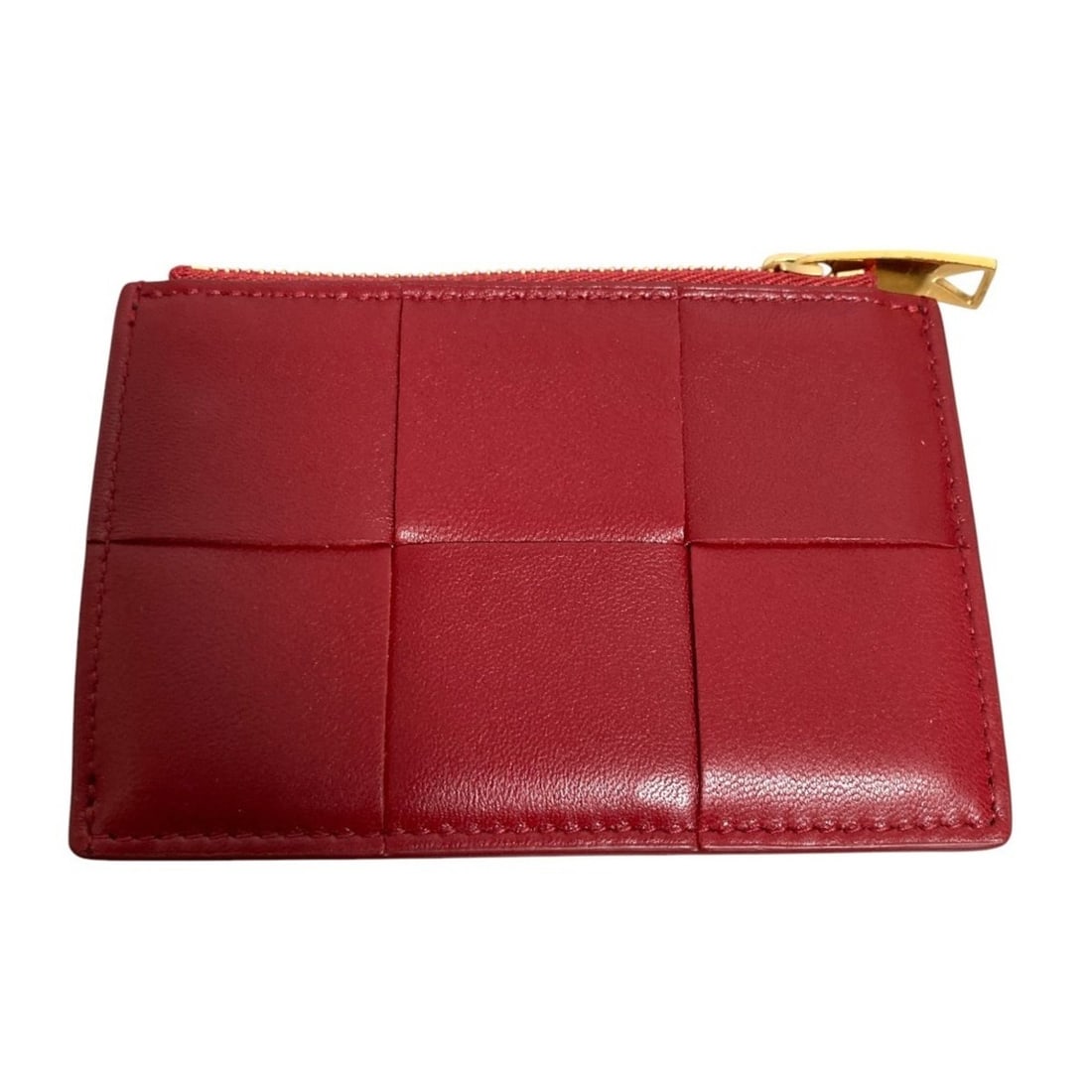 BOTTEGA VENETA Maxi Intrecciato Wallet/Coin Case, Red, Women's, Luxs, Pre-owned Brands: --- Catalog ---Category: SizeSize (HxWxD): 8cm x 12cm / 3.14'' x 4.72''Category: DesignType: Coin purse/coin caseColor: Red colorGender: WomenMaterial: Leather Category: GeneralBrand: Bottega Veneta--