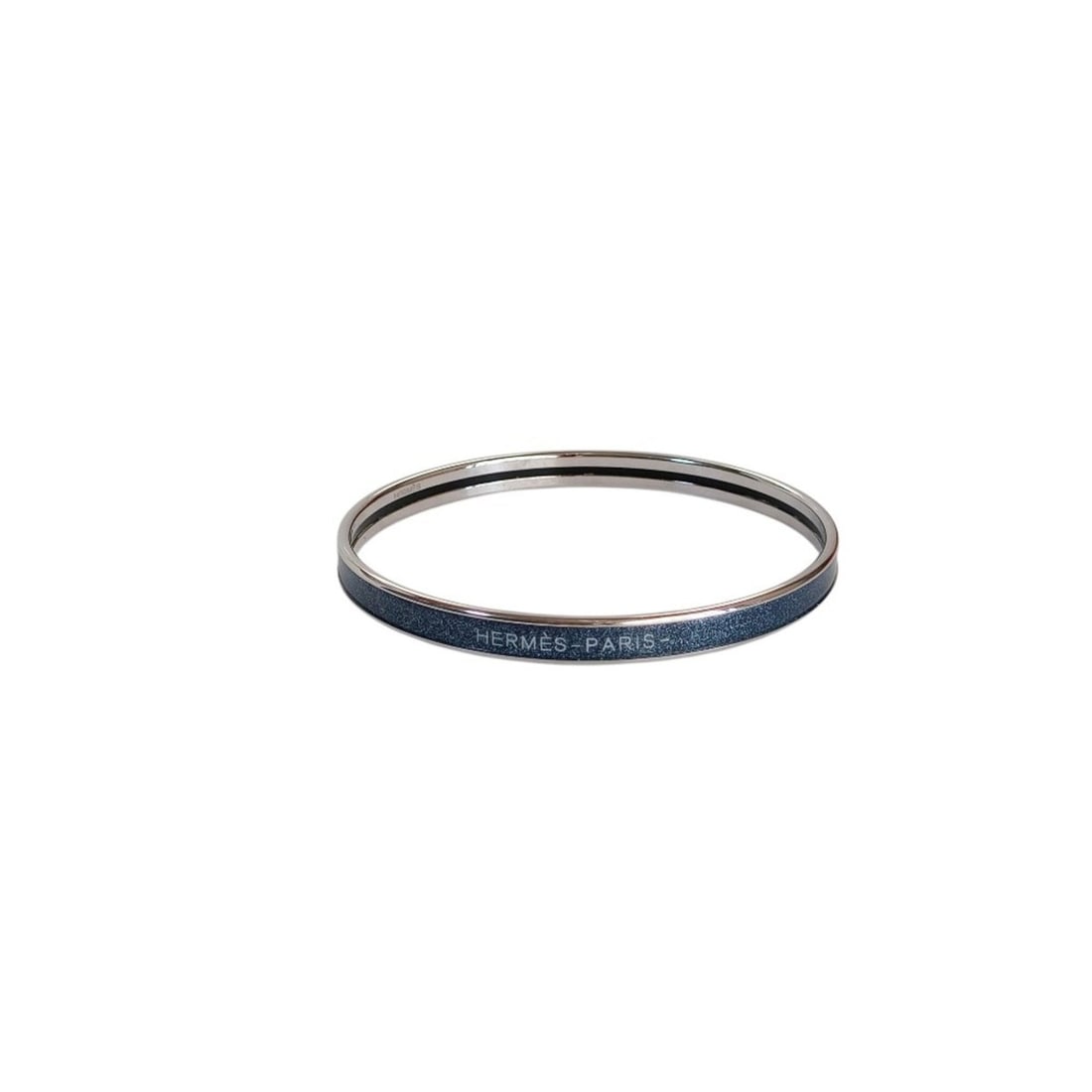 HERMES Uni Bangle XS Silver with Blue Lamé, Women's, Luxs, Pre-owned Brands: --- Catalog ---Category: SizeLength: 19.5cm / 7.67''Category: DesignType: BangleColor: Blue, SilverGender: WomenCategory: GeneralBrand: Hermes--- Item List ---Section: ConditionRanking: Rank SA Used -