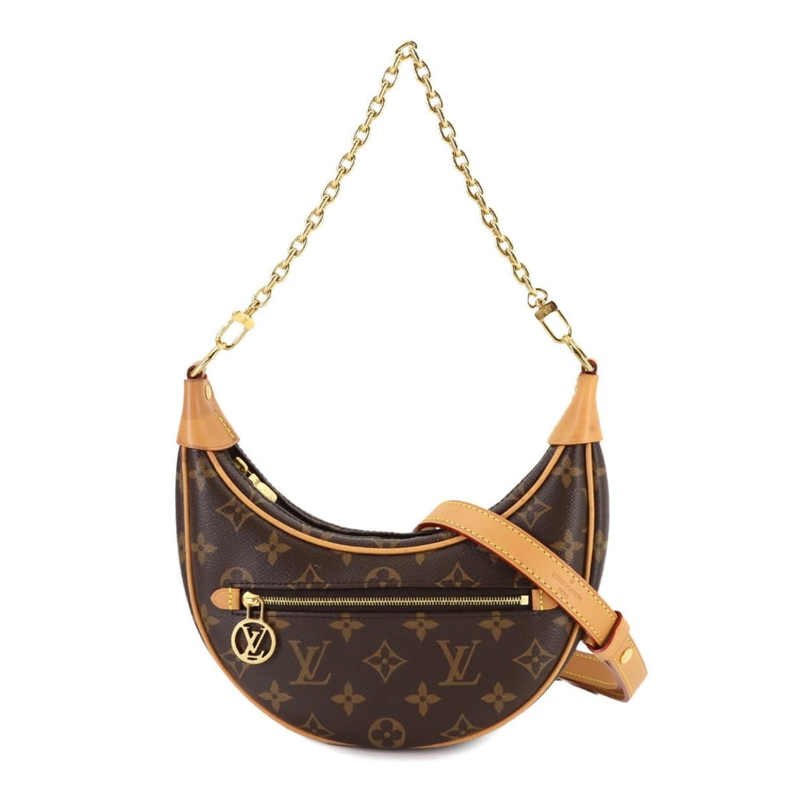 Louis Vuitton Monogram Loop Chain Shoulder Bag, Brown, M81098, RFID, Gold Hardware: --- Catalog ---Category: SizeSize (HxWxD): 17cm x 22.5cm x 6.5cm / 6.69'' x 8.85'' x 2.55''Category: DesignType: Shoulder bagColor: Brown, MonogramGender: WomenMaterial: Monogram Category: GeneralMPN: