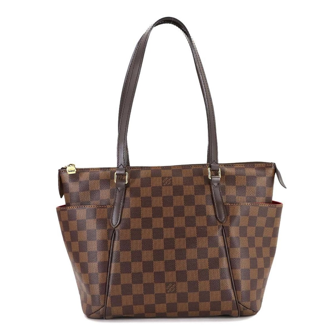 Louis Vuitton Damier Totally PM Tote Bag, Ebene Brown, N41282: --- Catalog ---Category: SizeSize (HxWxD): 24.5cm x 34cm x 13cm / 9.64'' x 13.38'' x 5.11''Category: DesignType: Tote bagColor: Brown, Damier Canvas, EbeneGender: WomenMaterial: Damier Canvas Category